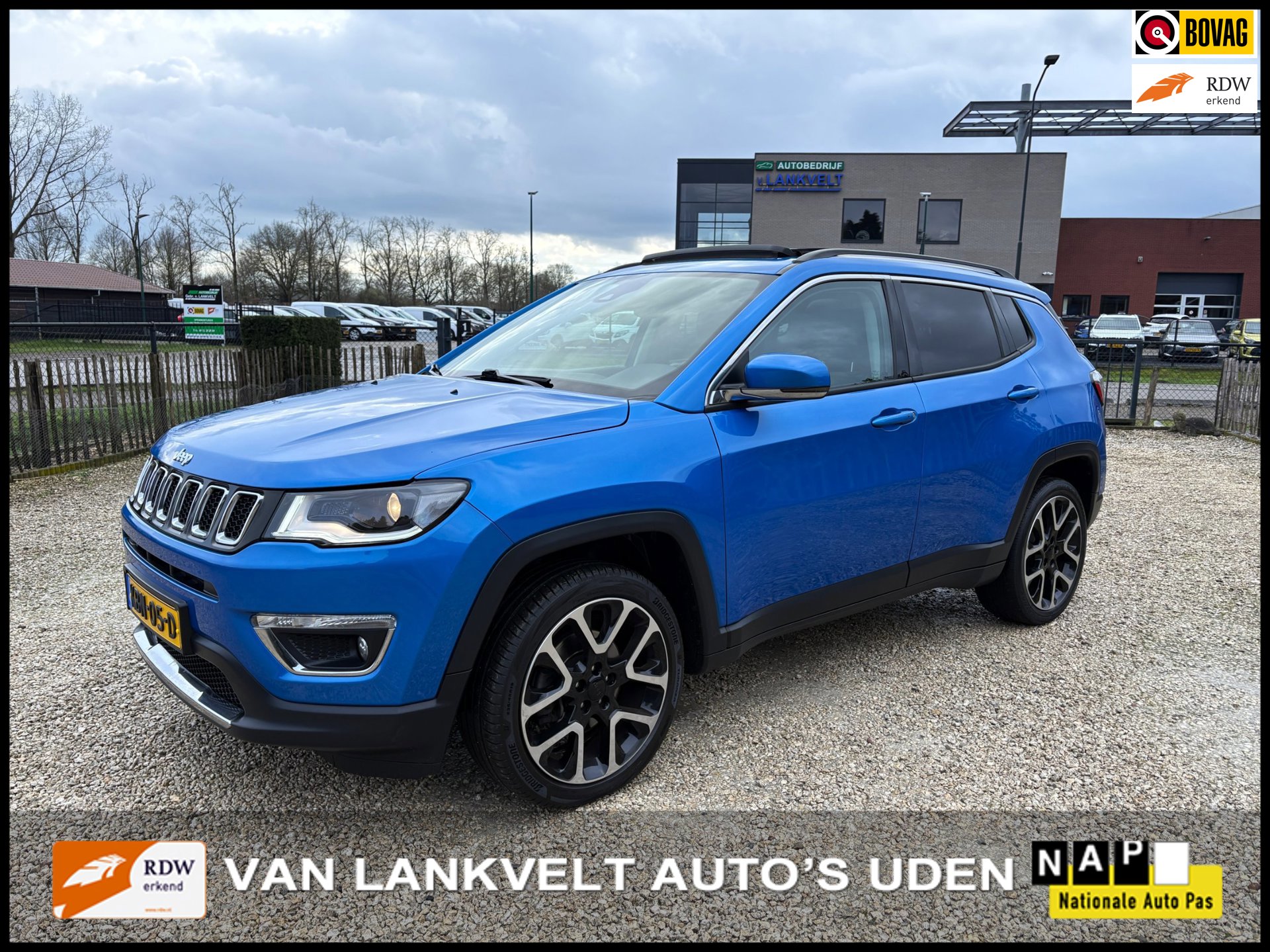 Jeep Compass 1.4 140pk Limited BEATS audio, Leder, Schuifdak, Keyless