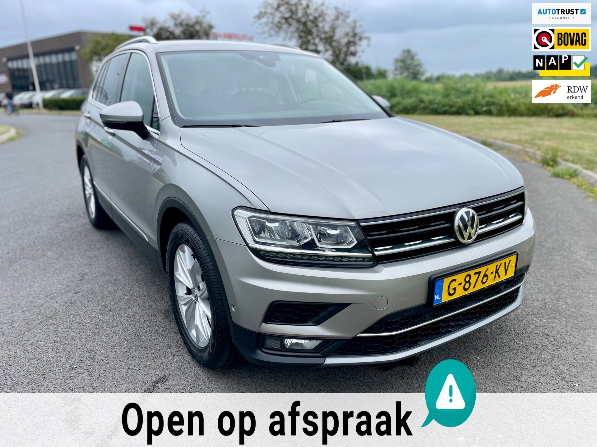 Volkswagen Tiguan 1.5 TSI ACT Highline, Aut, Acc, Cam, Navi, Pdc, Stoelvrw, Leder, LED, 1e eig afk, Geen import, Nap, Volledig oh!