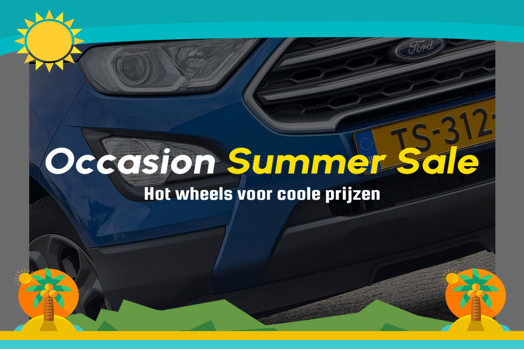 Ford EcoSport 1.0 EcoBoost Trend Ultimate - Lightning Blue - Nav/Cruise/Trekhaak