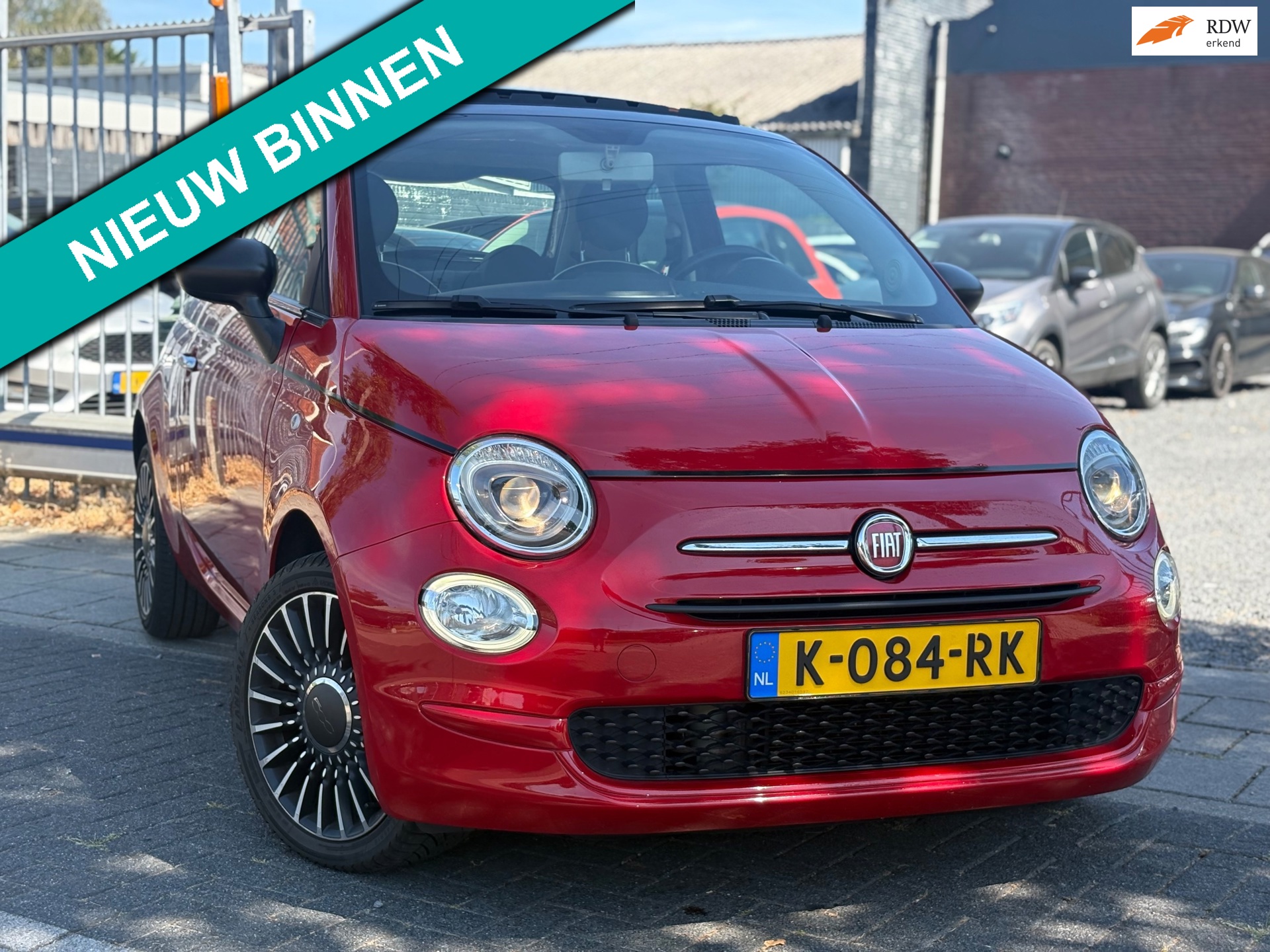 Fiat 500 1.2 Naked | Facelift Uitgevoerd | Panoramadak | 16” LMV |
