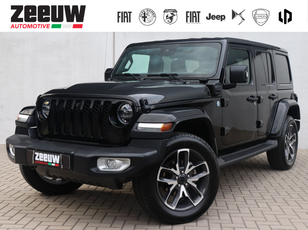 Jeep Wrangler Unlimited 4xe 380 PK Sahara | Leder | Camera | Navi | Carplay | 20'