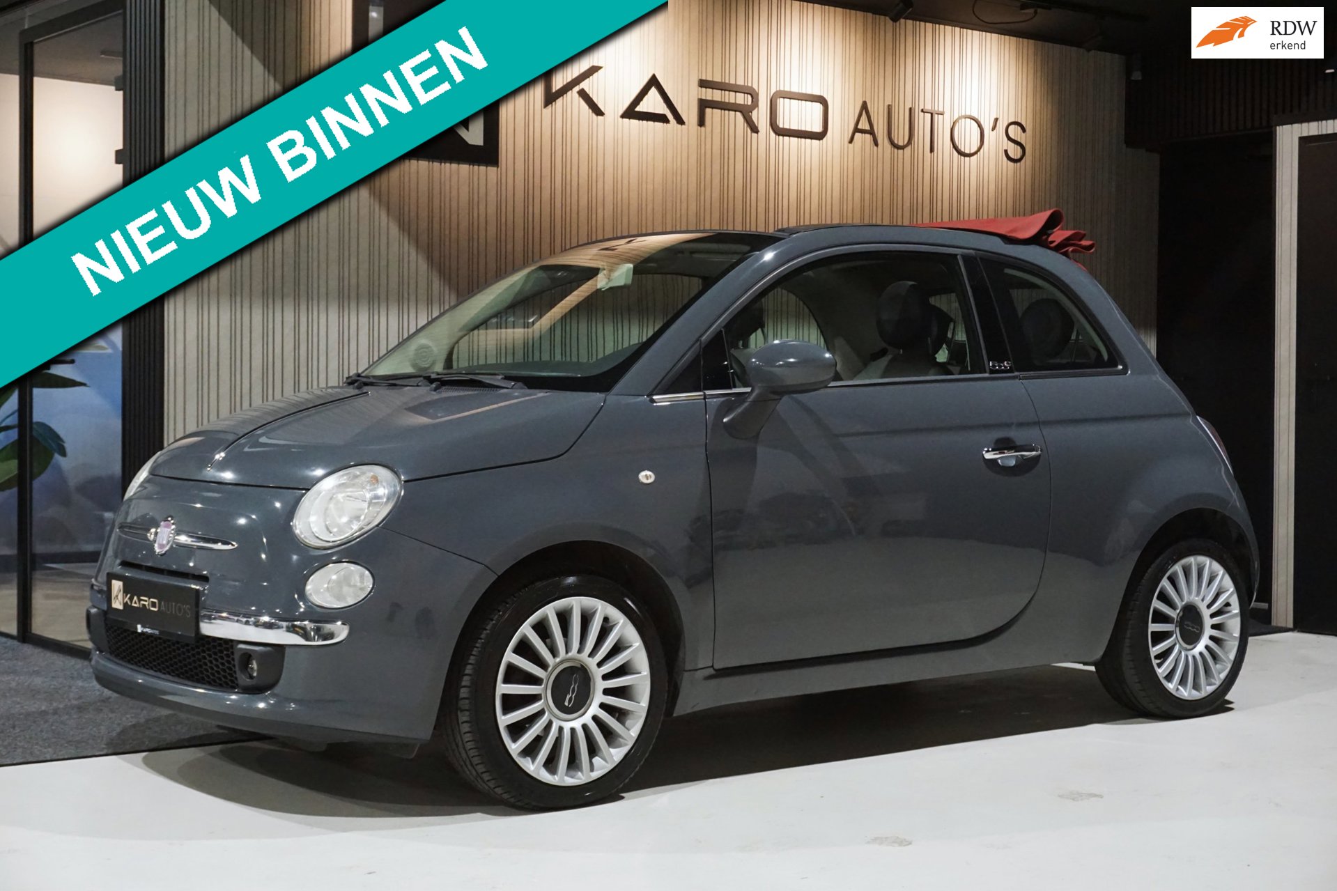 Fiat 500 C 1.2 Rock Leer Airco Elek Rmn Blue&me City Pdc Lmv