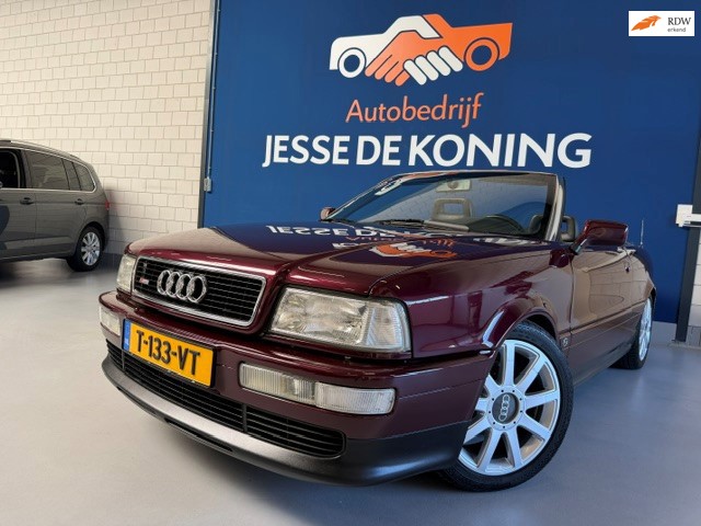 Audi Cabriolet 2.6 V6 automaat / bj. 1995 / NAP met 120989 km.en APK tot 09/2027 / kleur: bordeaux / sportvelgen / half leder /etc