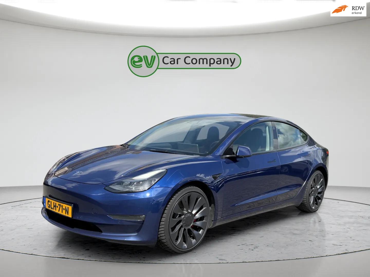 Tesla MODEL 3 Performance AWD 75 kWh | Full self driving €7.500,- | Facelift | Warmtepomp | Autopilot | BTW | 2021