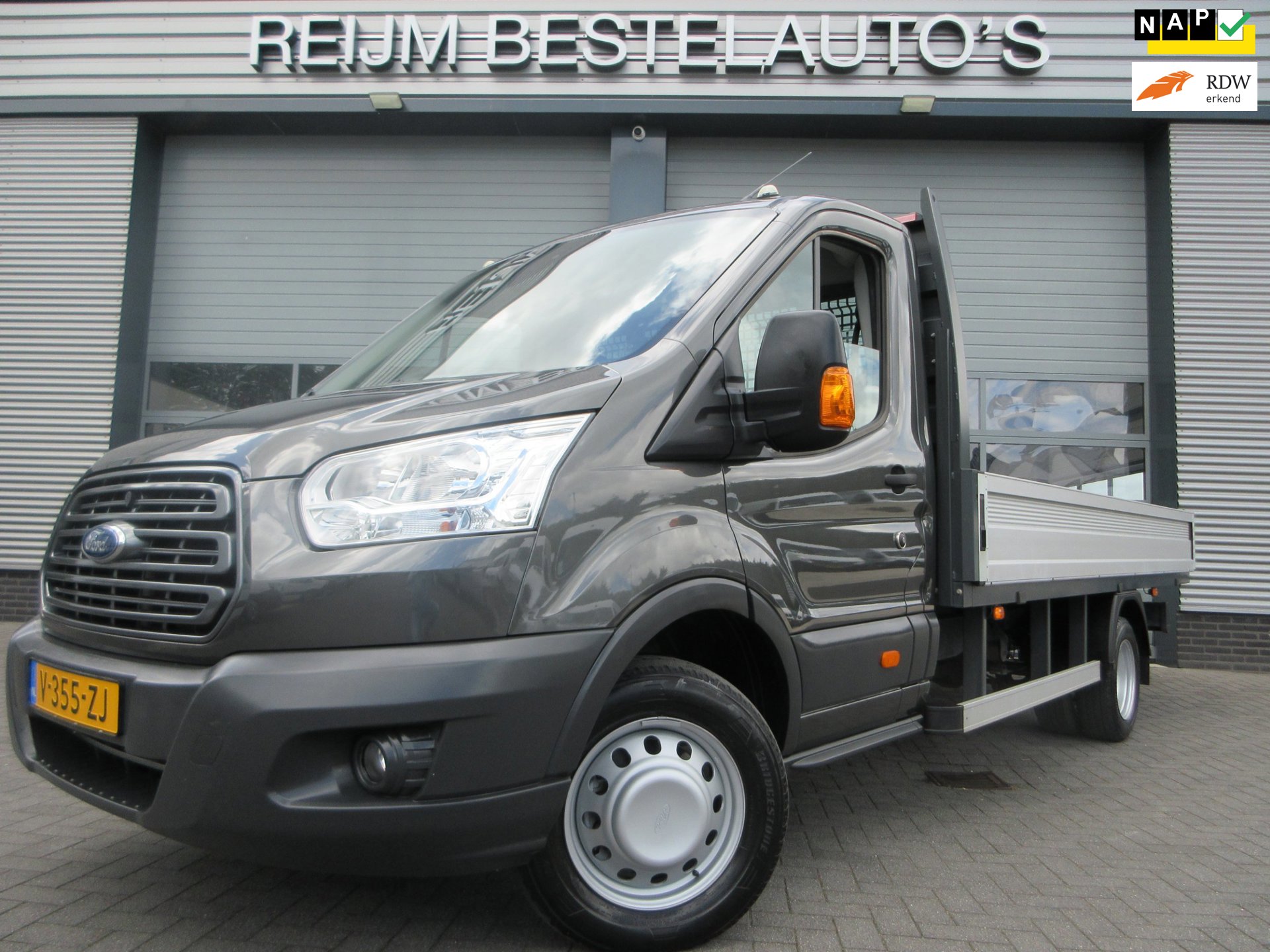 Ford Transit 350 2.0 TDCI, Euro6, L4, Airco, Open Laadbak, Pick up, 2800kg ahw