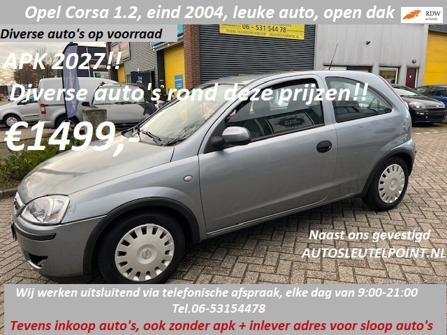 Opel Corsa 1.2-16V Diverse uitvoeringen apk 2027!!, uitsluitend op afspraak,