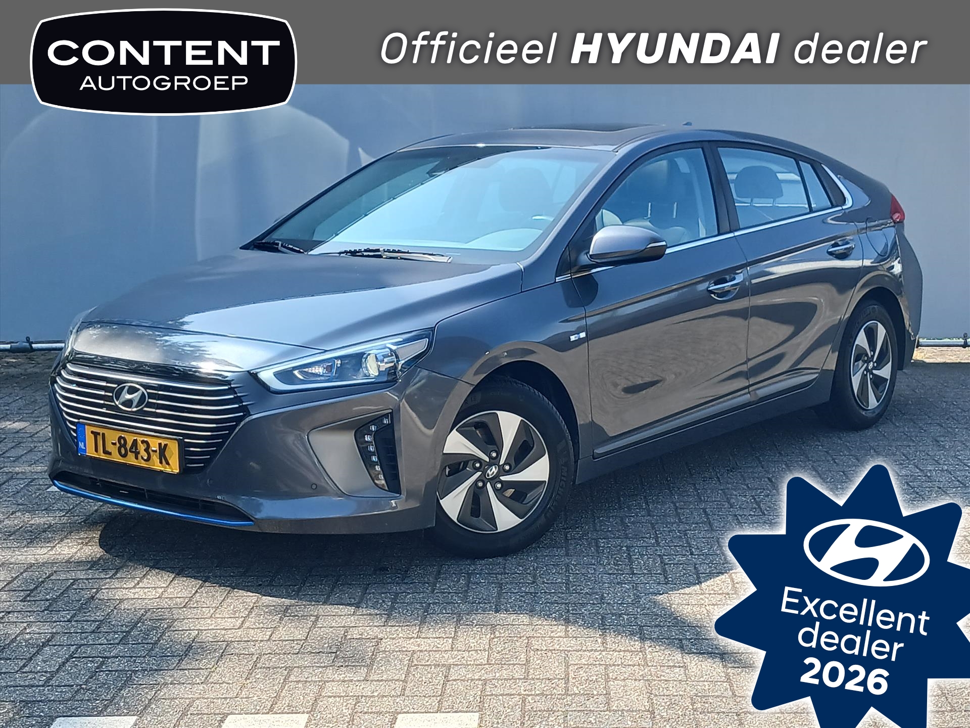 Hyundai IONIQ 1.6 GDI Blue HEV 141 pk DCT Premium / MEEST LUXE / Schuif-kanteldak / Leder / Origineel Nederlands