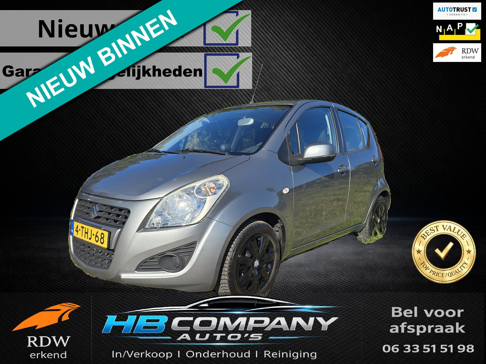 Suzuki Splash 1.0 VVT Comfort EASSS | Airco | Autotrust mogelijk | Nieuwe APK | NAP