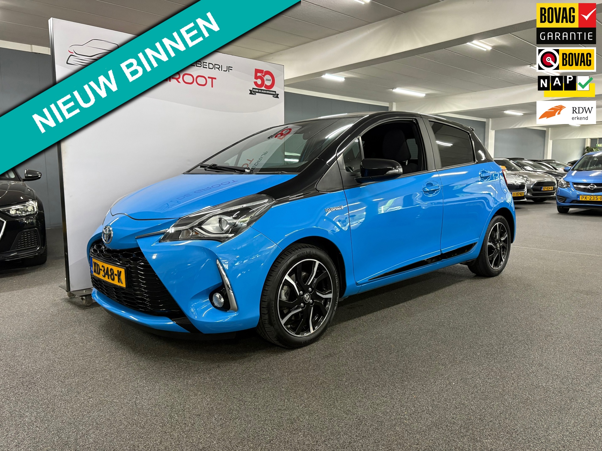 Toyota Yaris 1.5 Hybrid SkyBlue/ Automaat/ NL auto/ Achteruitrijcamera/ Pano