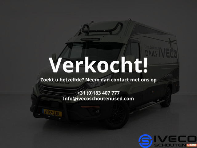 Iveco Daily 35S16V A8 Iveco Daily 35S16V A8 Cruise Control • Automaat • W3520L L3H2 • 2.3L 157pk • Camera • Trekhaak • BPM-vrij Standplaats: Etten-Leur