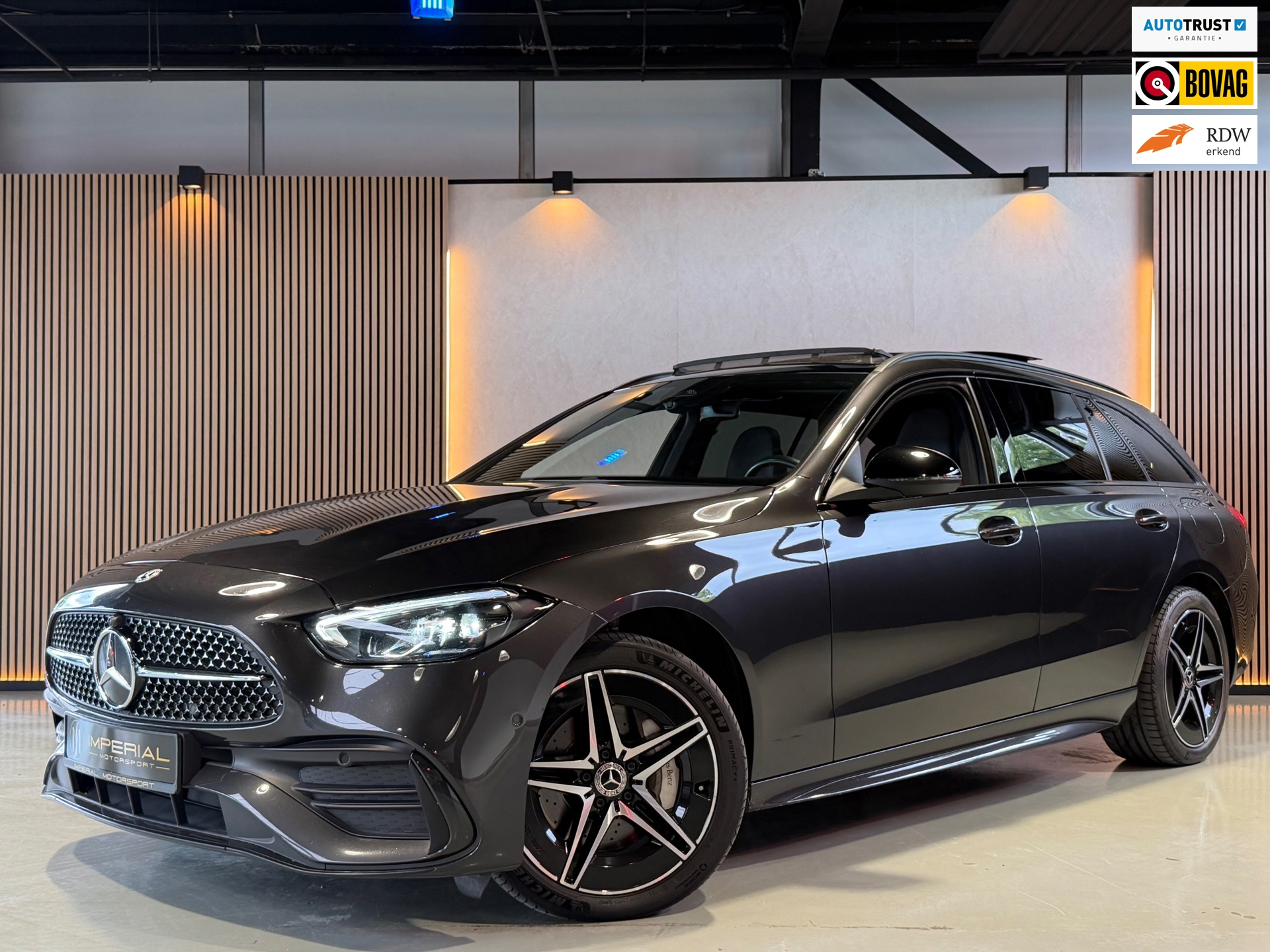 Mercedes-Benz C-klasse Estate 300 e AMG Line Pano|Sfeer|Leder|Keyl