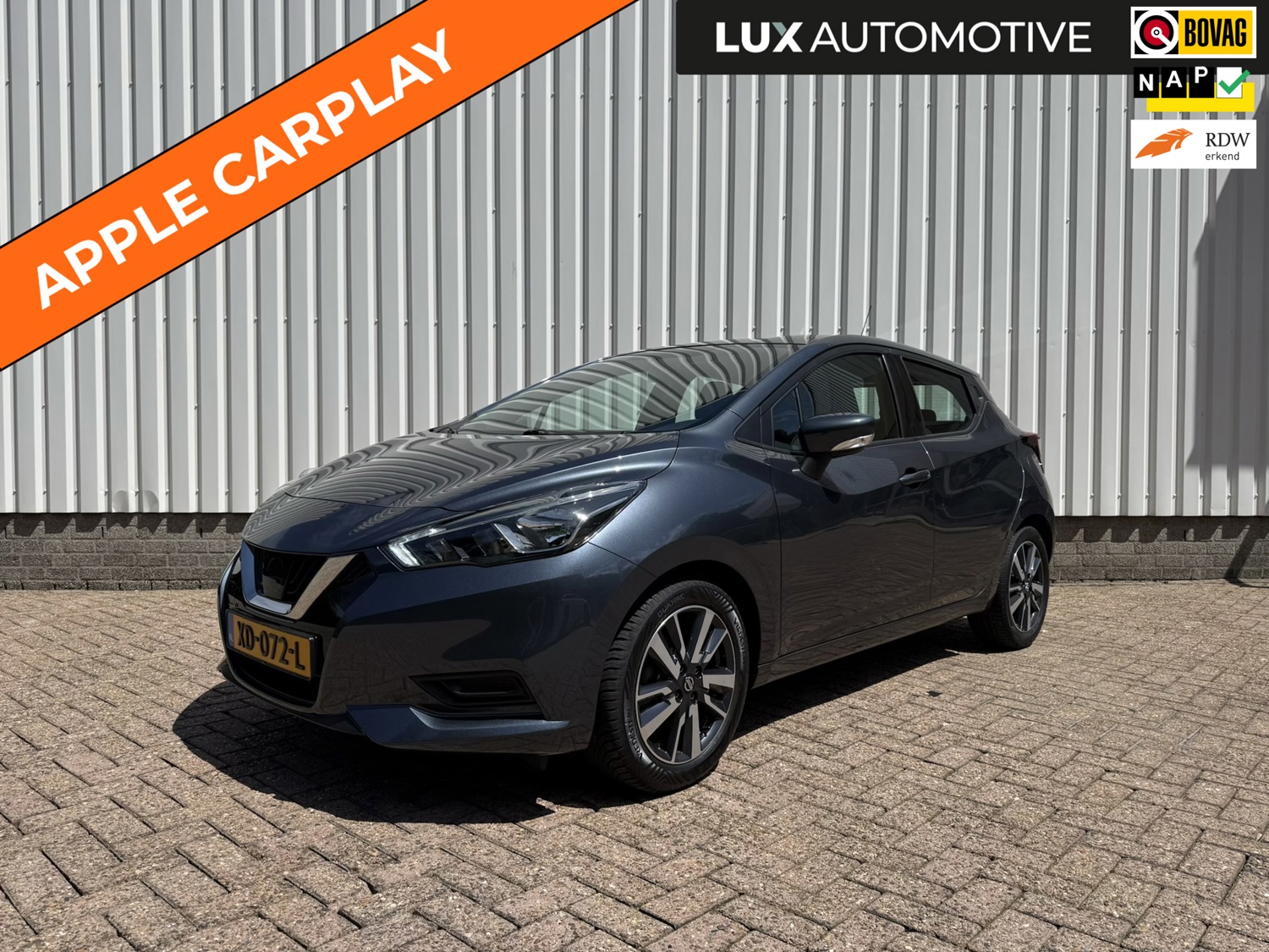 Nissan Micra 1.0L Acenta, CarPlay, Airco, Cruise, 4-seizoenenbanden, Bluetooth, NAP