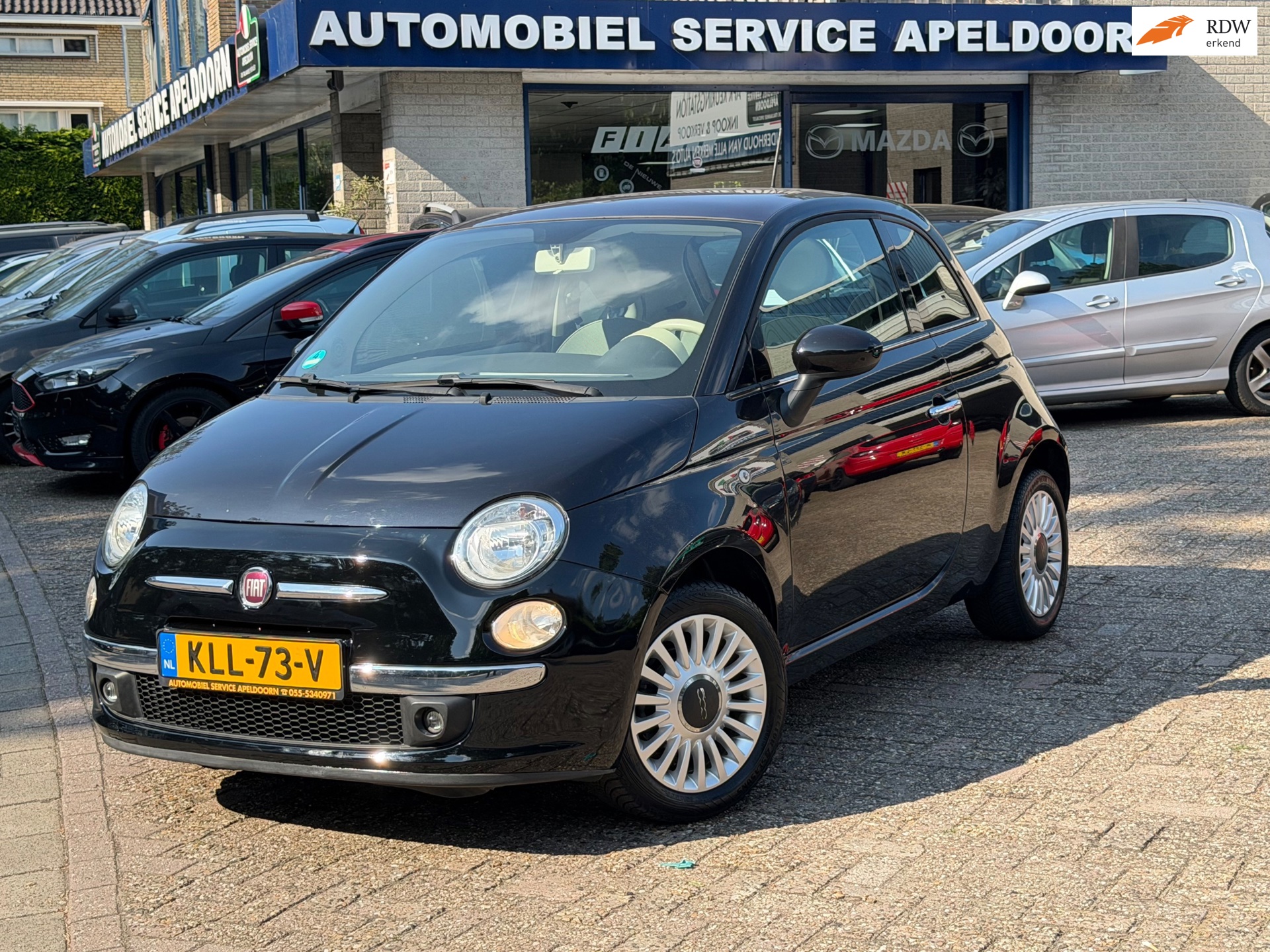 Fiat 500 1.2 Lounge *AIRCO*SPORTSTOEL*LM.VELG*MF-STUUR*BLUE-ME*USB,AANSL*BOEKJES