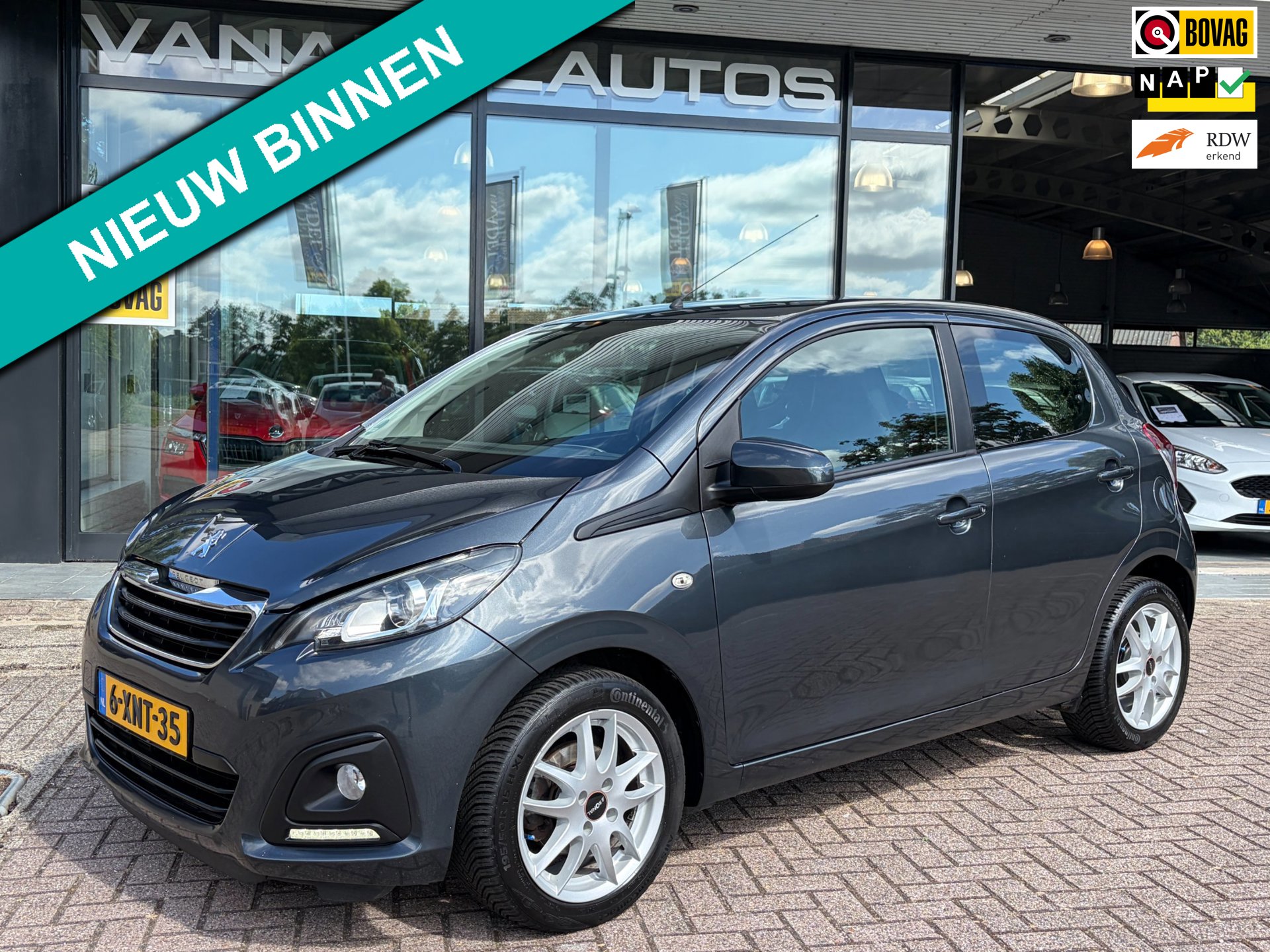 Peugeot 108 1.0 VTi Active 5Drs Aut. App-Connect Airco Park.Sens LM-Velgen NL-Auto NAP Dealeronderhouden!