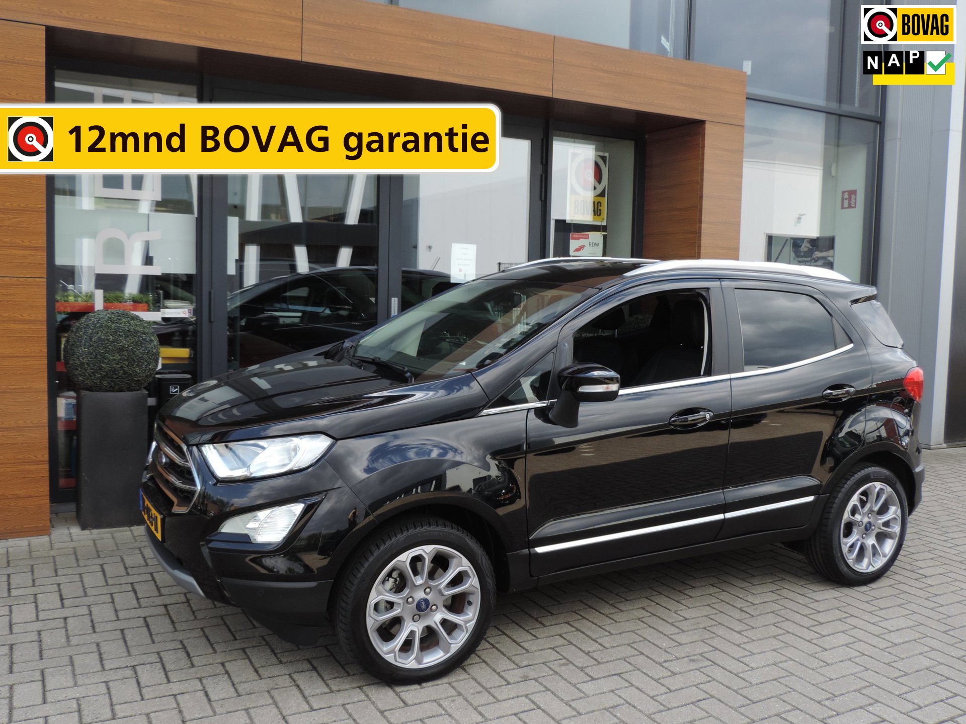 Ford EcoSport 1.0-T 125PK Titanium 66.000km | Afn.th | Winterpack | Cruise | B&O | Dodehoek | CarPlay | Priv.glas | ECC | Halfleer