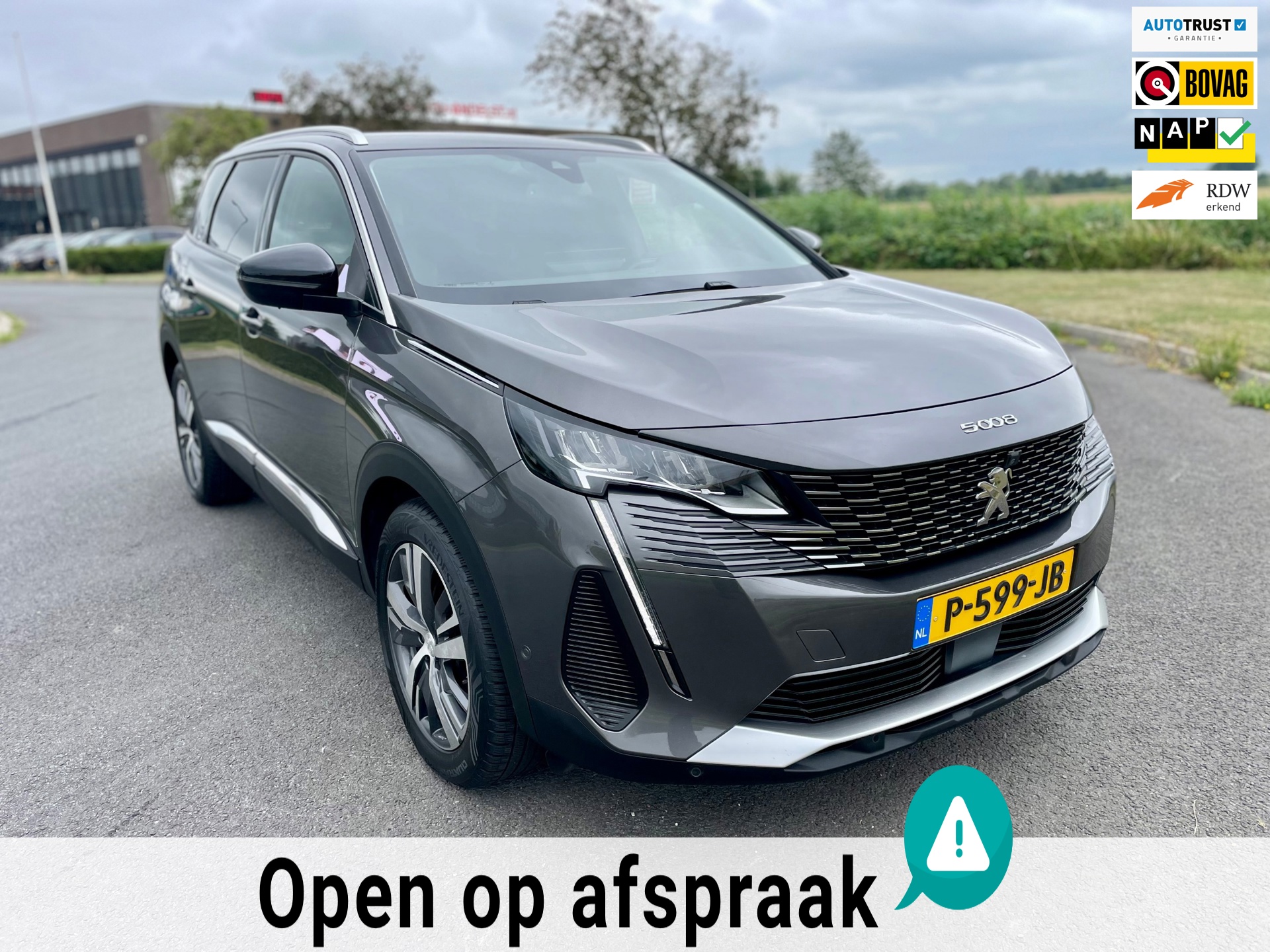 Peugeot 5008 1.2 PureTech Allure Pack Business, Aut, 7pers, Acc, Cam, Stoelver, LED, Navi, Carplay, Geen import, Nap, Volledig oh!