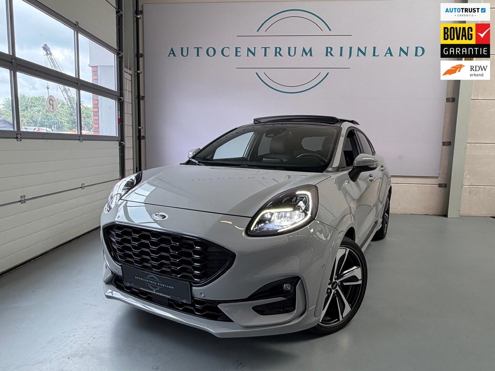 Ford Puma 1.0 EcoBoost Hybrid ST-Line X Vignale, 1 Jaar Bovag Garantie, Camera, Panoramadak, Leer, Trekhaak, Stoel/Stuurverwarming
