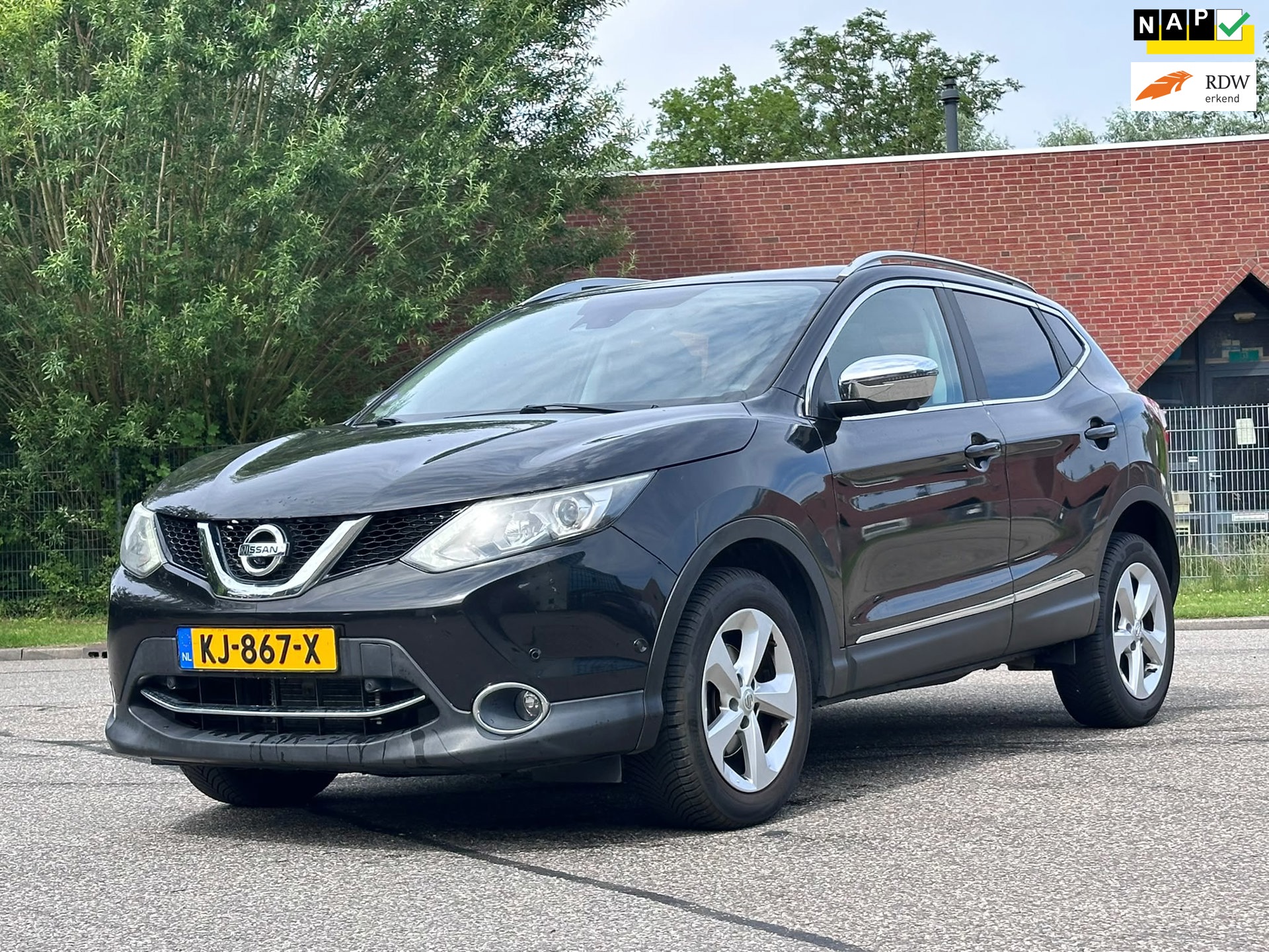 Nissan Qashqai 1.2 Tekna Automaat*360 Camera*Pano*Leder*Navigatie*Trekhaak*Cruise*Clima*Dealer onderhouden*