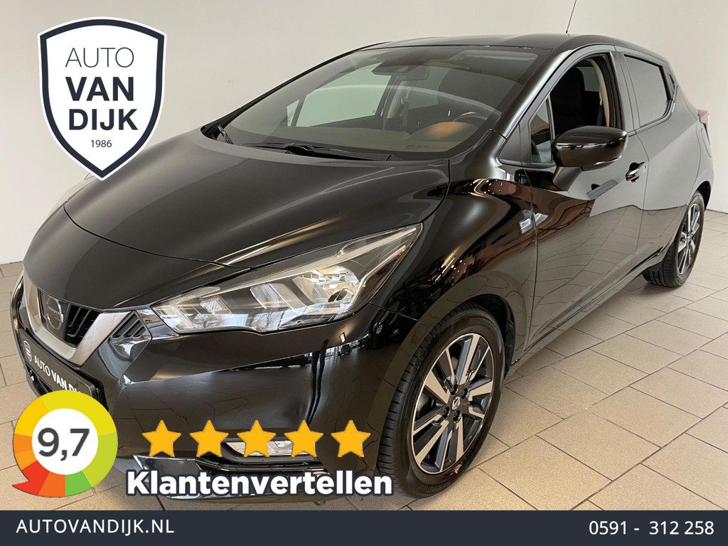Nissan Micra 0.9 IG-T N-Connecta 90PK AIRCO CLIMA NAVI CRUISE CAMERA VELGEN PRIVACY GLAS 2E EIG ZEER NETTE AUTO