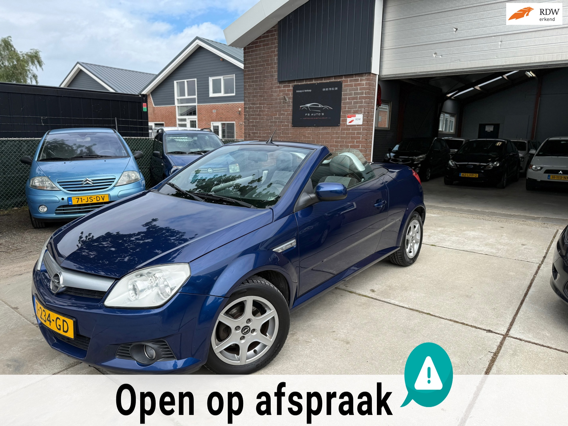 Opel Tigra TwinTop 1.4-16V Enjoy |NIEUWE APK|AIRCO|CABRIO|BLEUTOOTH|NAVIGATIE|ZWARTE HEMEL|LM VELGEN|ZUINIG|