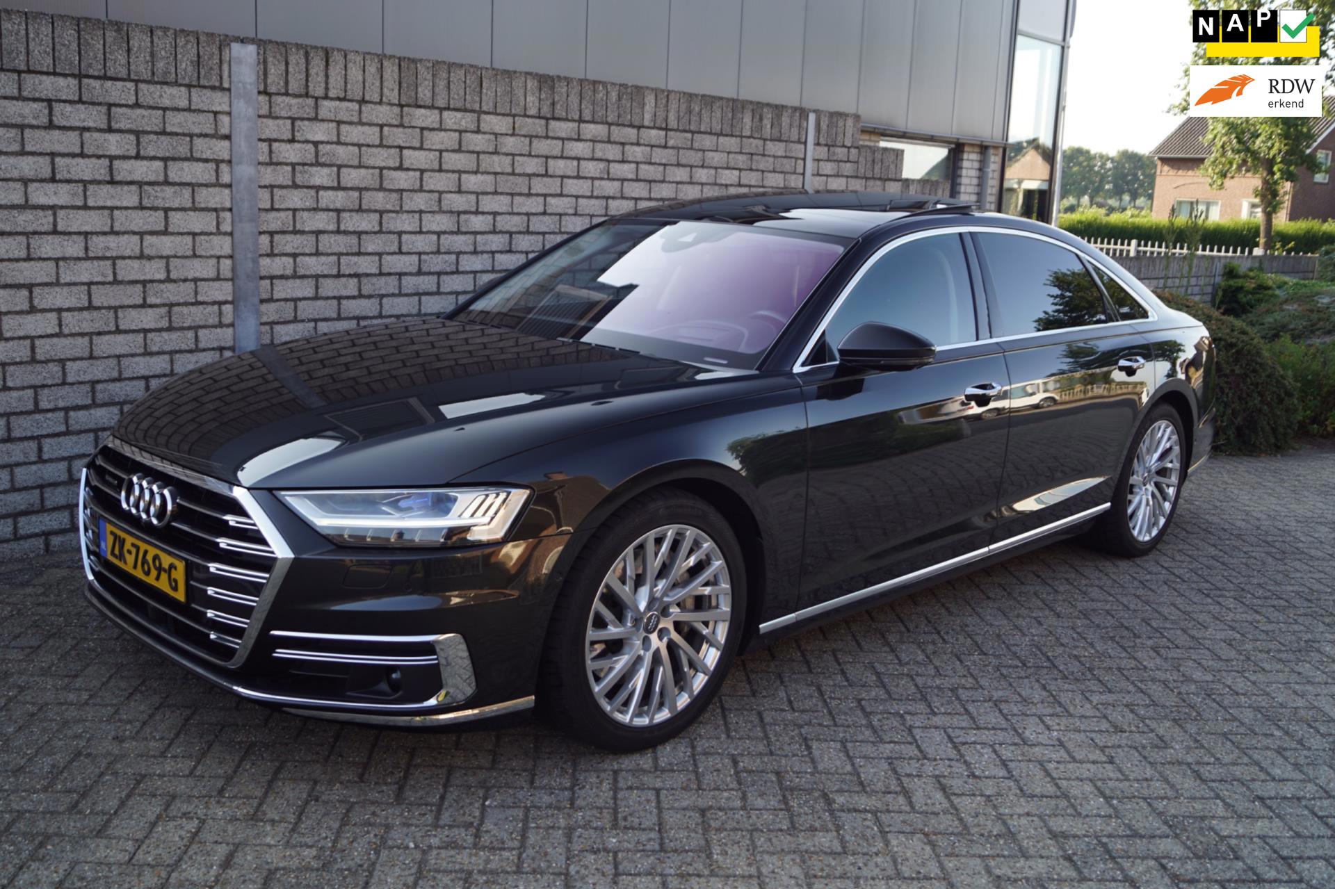 Audi A8 55 TFSI Quattro Lang Pro Line Plus Autom Bom Volle Auto met een Nieuwprijs van 205000 Euro.