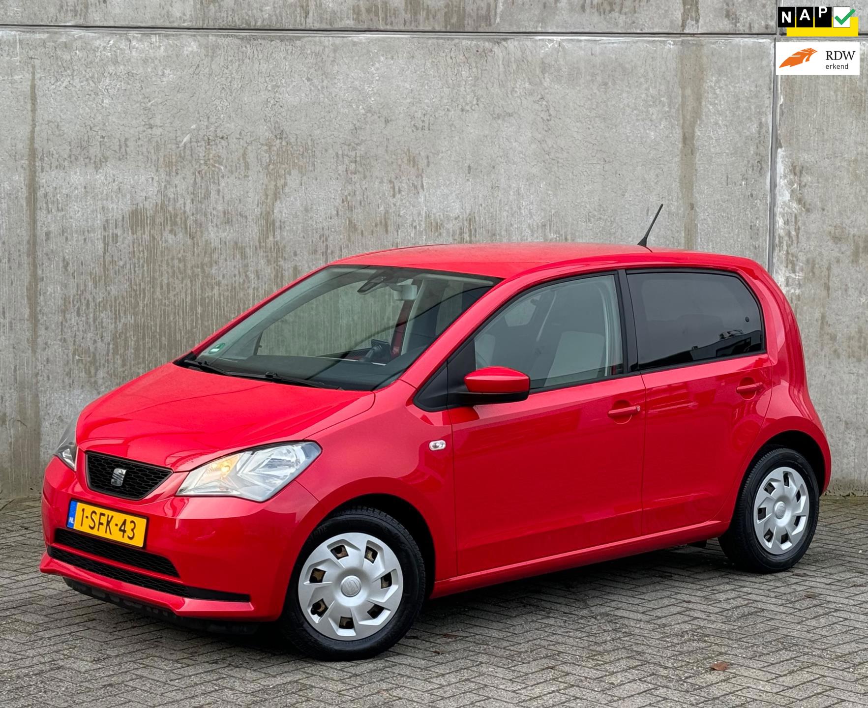 Seat Mii 1.0 Style 5DR 2013 Rood 1E EIGENAAR|NAP|NAVI