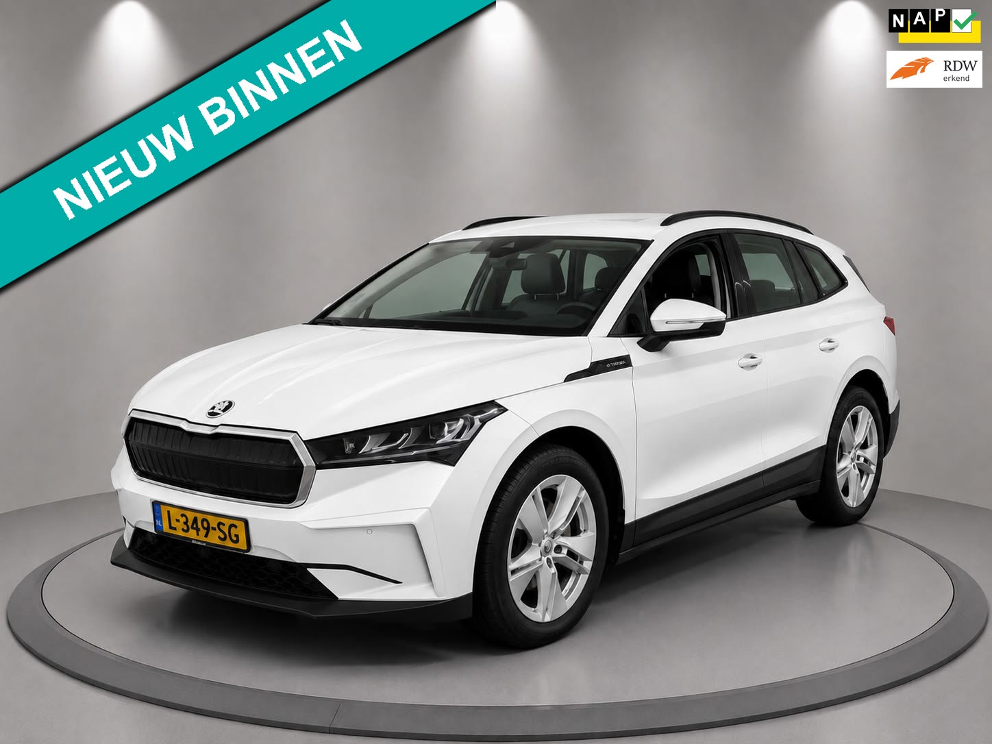Skoda Enyaq iV 60|PANO|1/2 LEDER|AIRCO|NAVI|NL-AUTO|NAP|