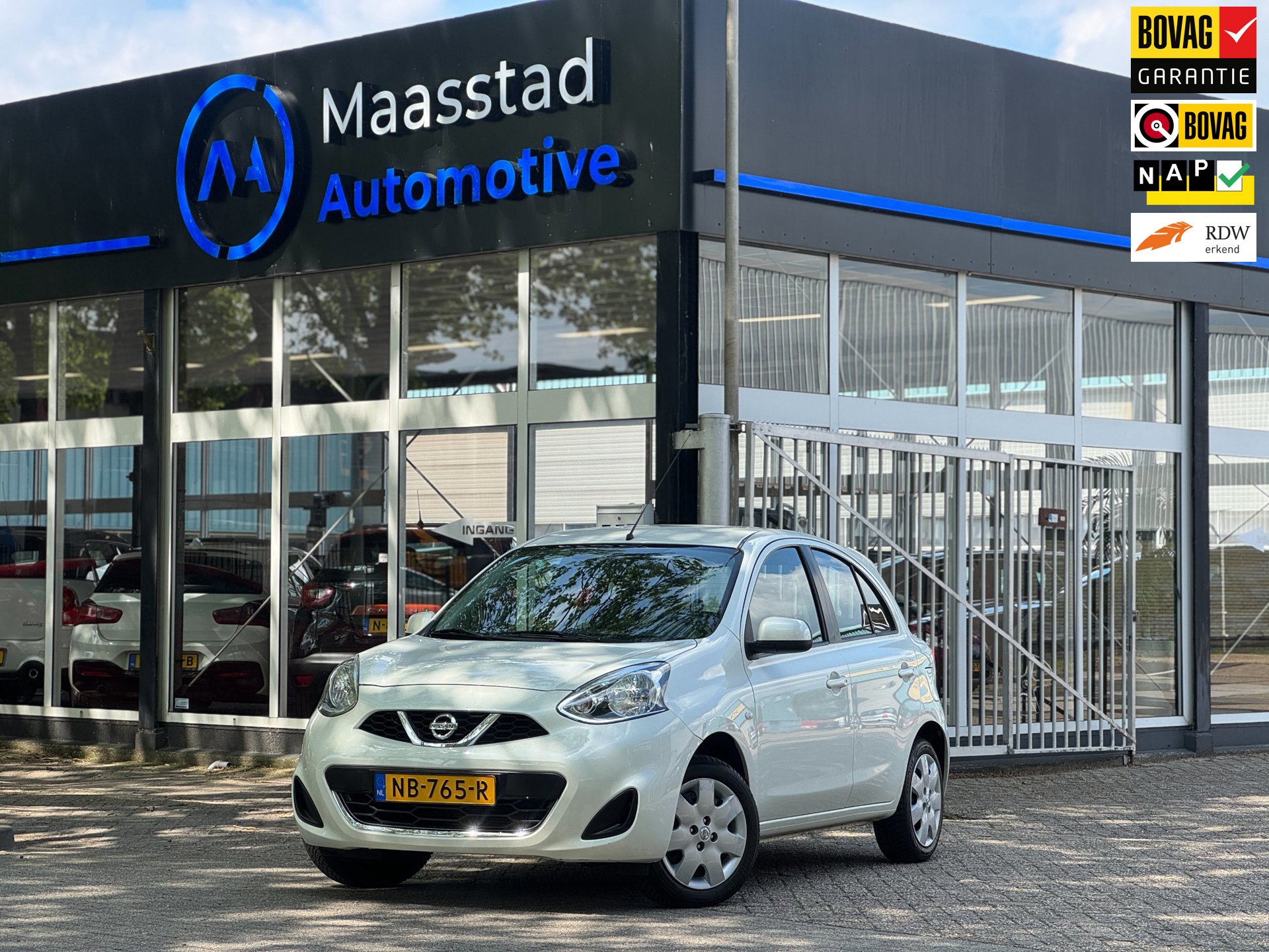 Nissan Micra 1.2 Acenta 2e eig lage kms 5drs airco parelmoer lak
