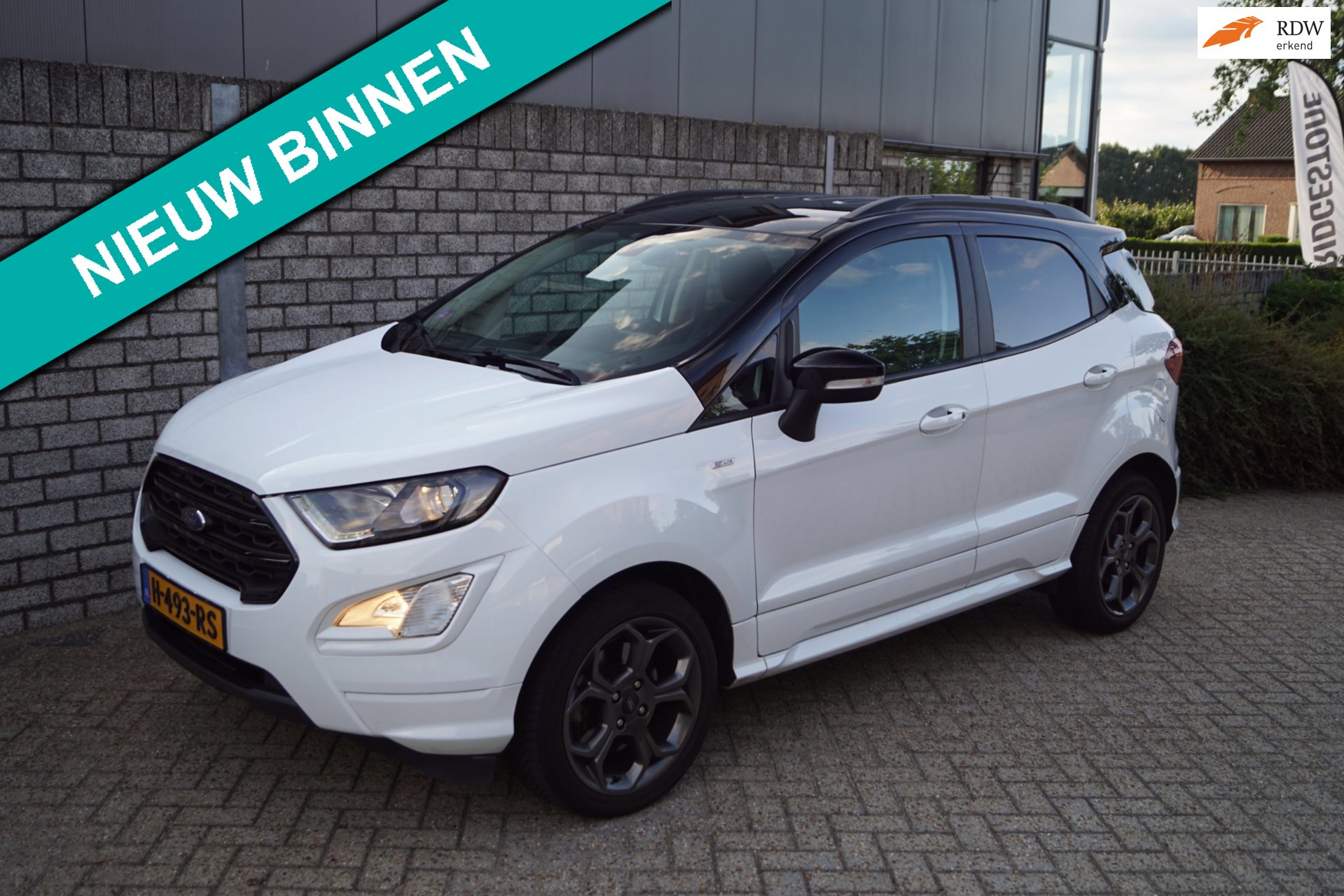 Ford EcoSport 1.0 EcoBoost ST-Line Navi Leder/Alcantara Sportst Stoel/Stuur Verw Clima Cruise LED Kopl Apple Carplay PDC LMV ENZ