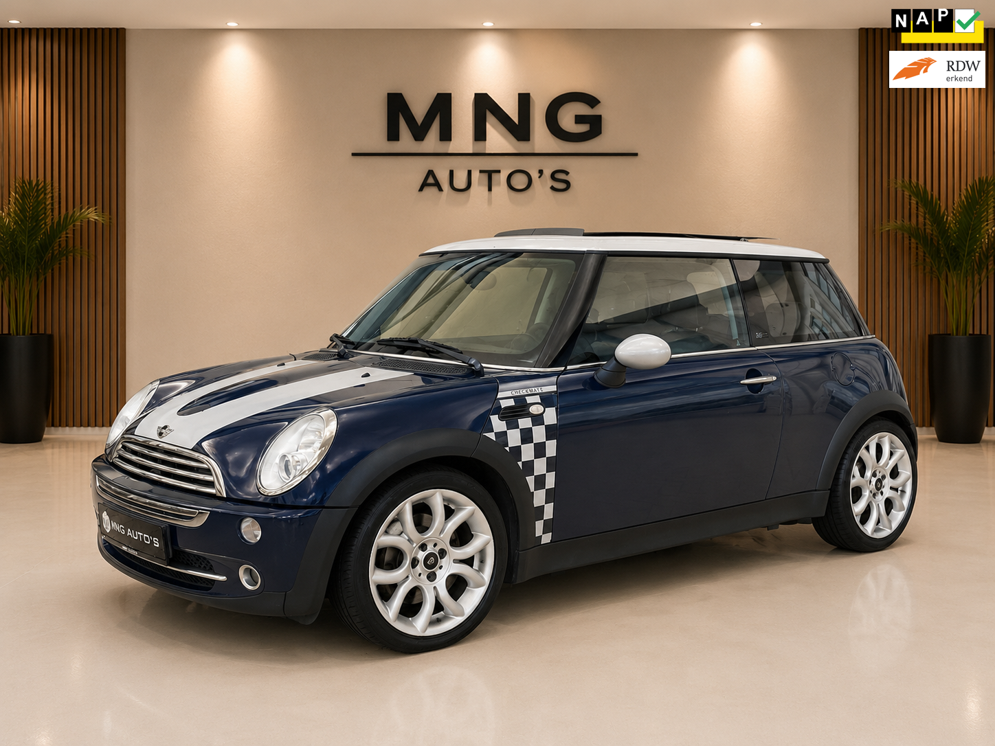 Mini 3-Deurs 1.6 Cooper Checkmate|PANO|Automaat|Cruis|UNIEK!