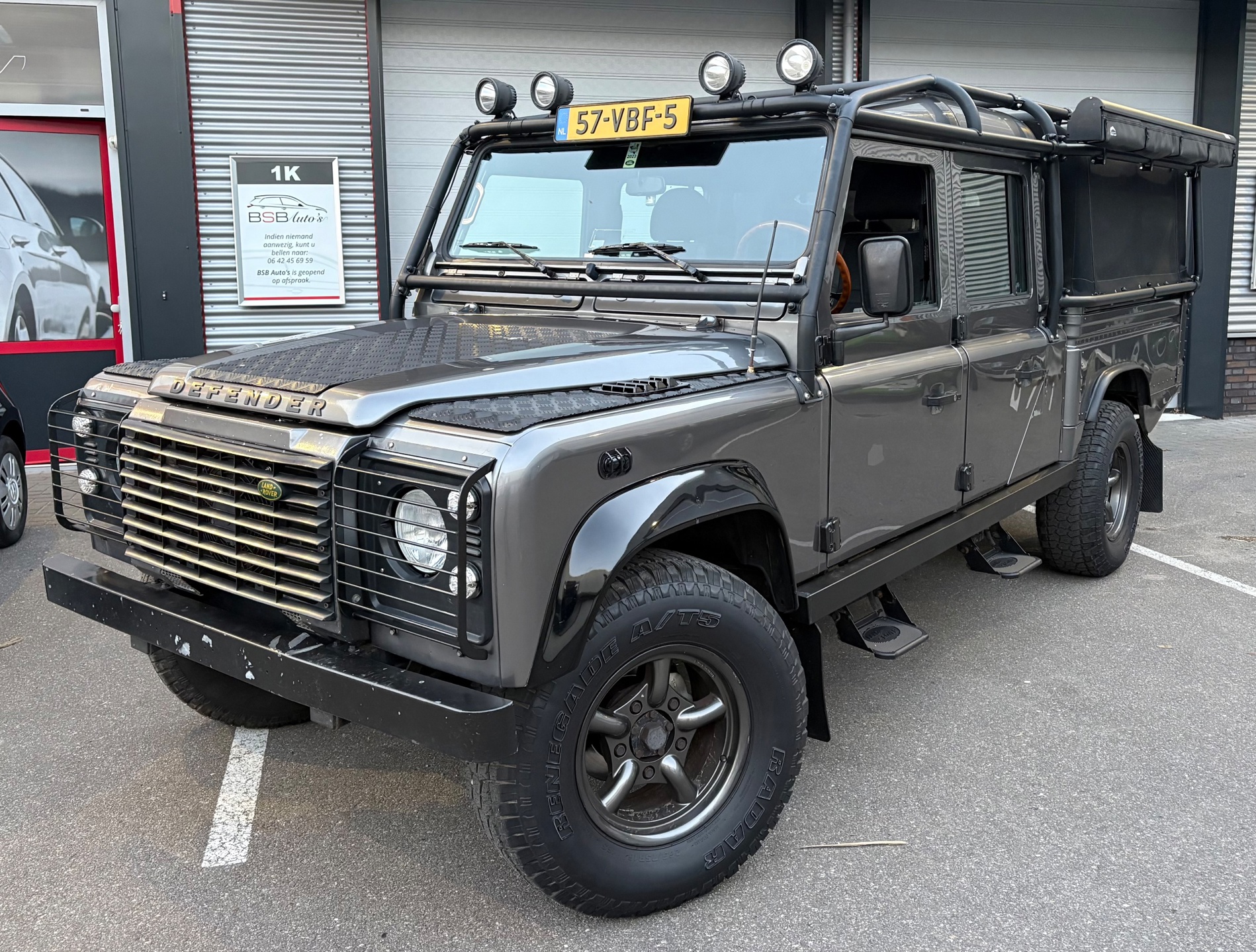 Land Rover Defender 2.5 Td5 130" Crew Cab Youngtimer Airco St.verwarming Elec.pakket Led verlichting