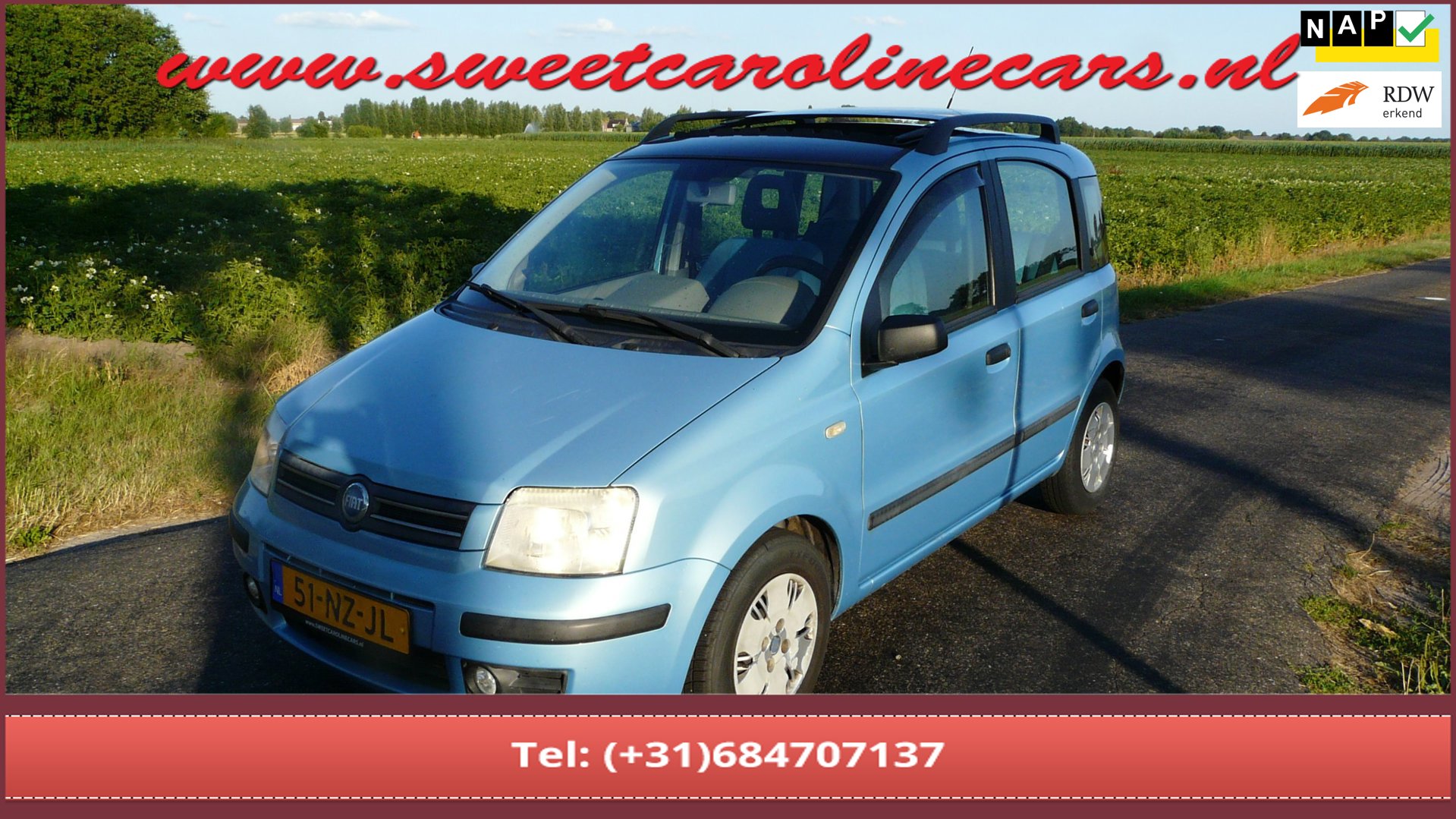 Fiat Panda 1.2 SportSound,Panoramadak,Elec.pakket,Trekhaak!