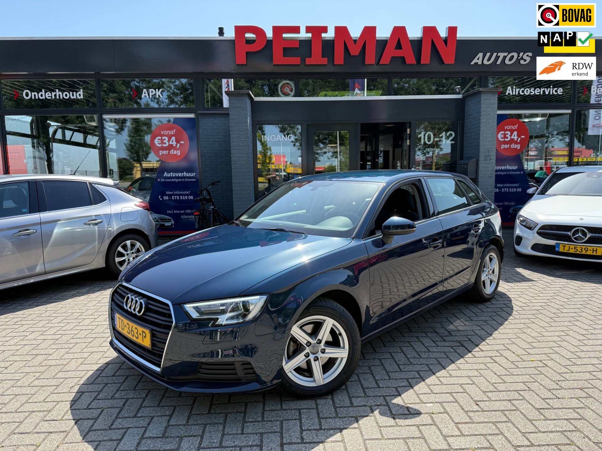 Audi A3 Sportback 1.5 TFSI Pro Line | Led | Automaat | Cruise | Bluetooth audio | Navi | Airco |