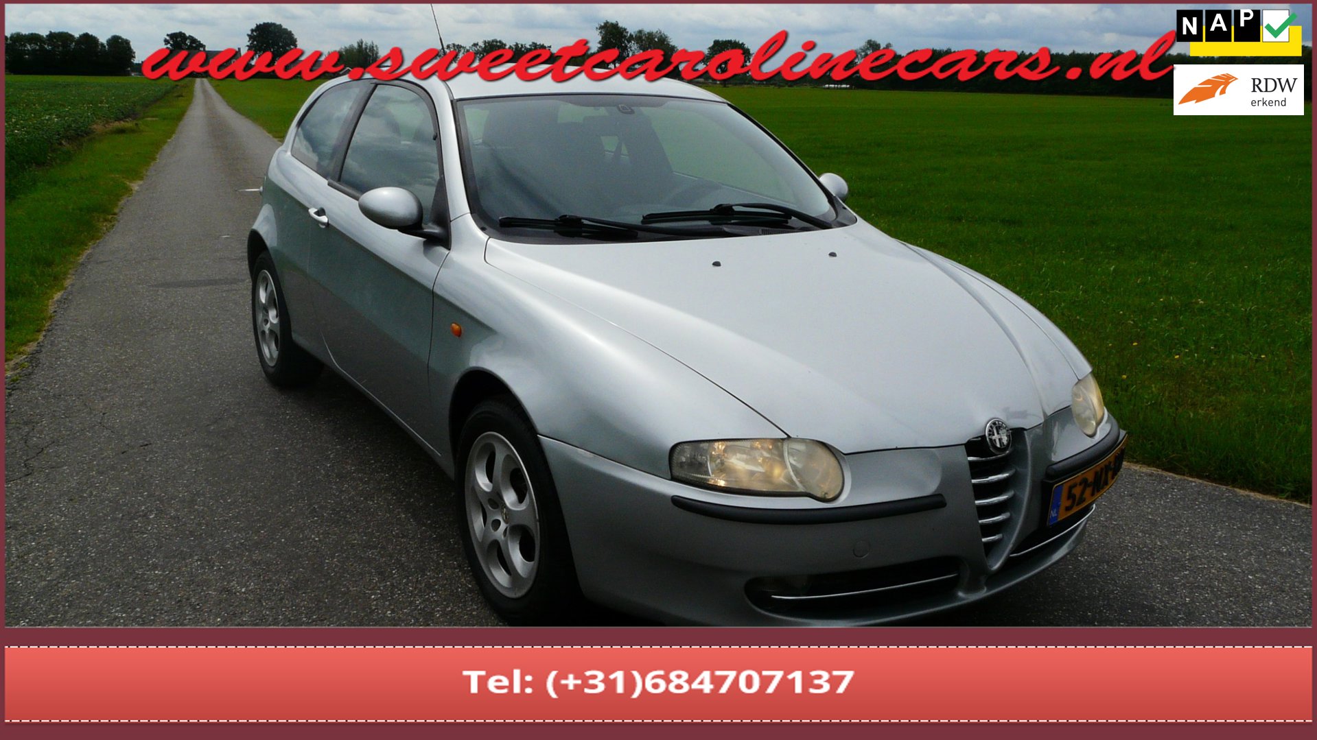 Alfa Romeo 147 1.6 T.Spark Edizione Sportiva 105 PK! ,Airco,Elec.pakket,Lmv's!