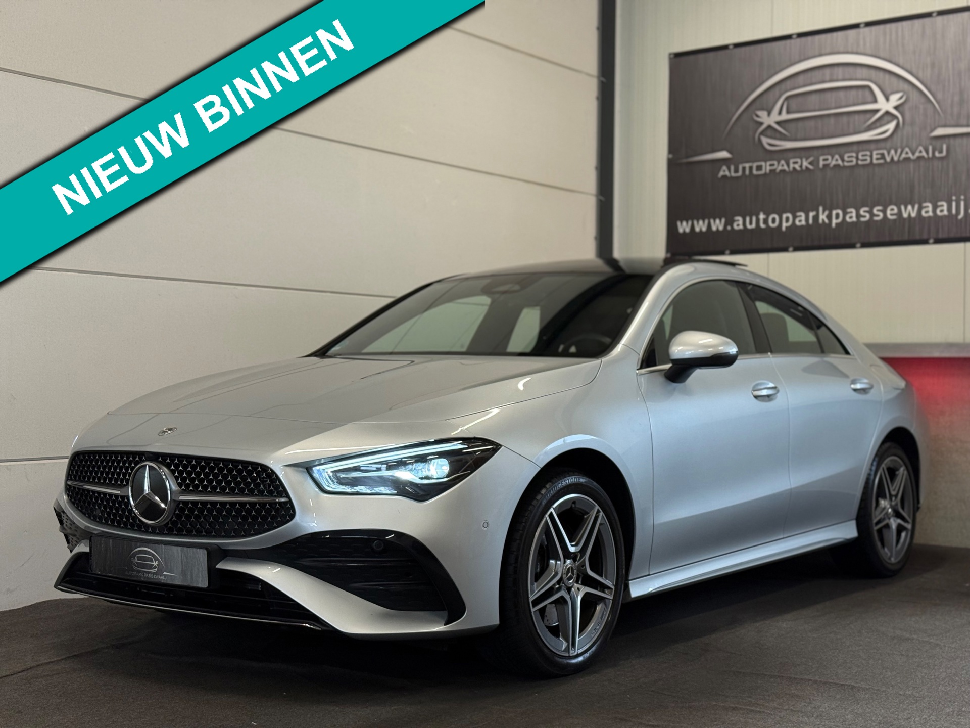 Mercedes-Benz CLA-klasse 250e AMG Line Pano, ACC, Sfeerverlichting, LED, Stuurverwarming, Trekhaak, Keyless, Standkachel, Airco