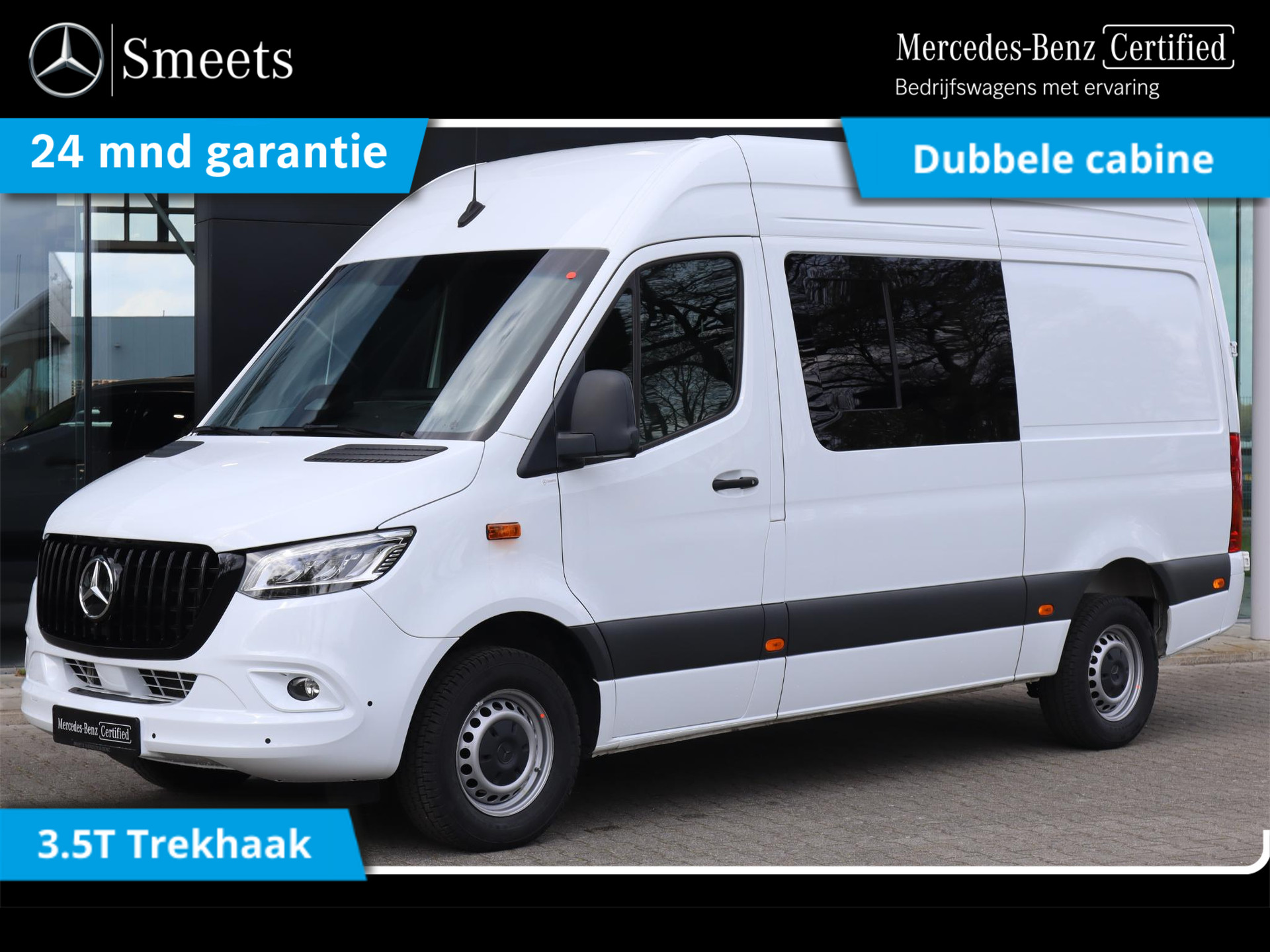 Mercedes-Benz Sprinter 317 L2H2 DC 6 pers. 3.5T TREKHAAK