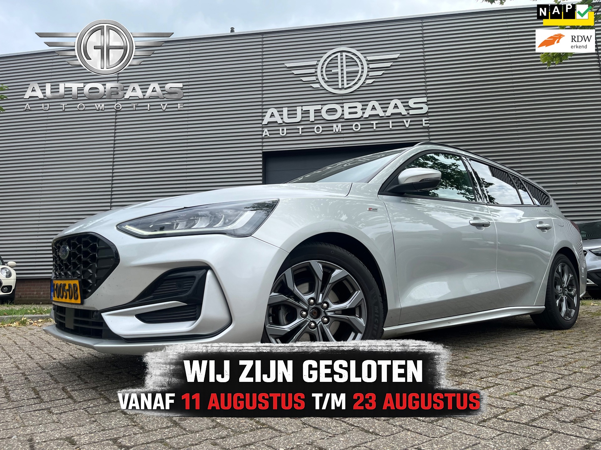 Ford Focus Wagon 1.0 EcoBoost Hybrid ST Line 155PK AUTOMAAT BJ2023 NAVI+KEYLESS+STOELVERWARMING+B&O SOUNDSYSTEM+TREKHAAK+INCL BTW+