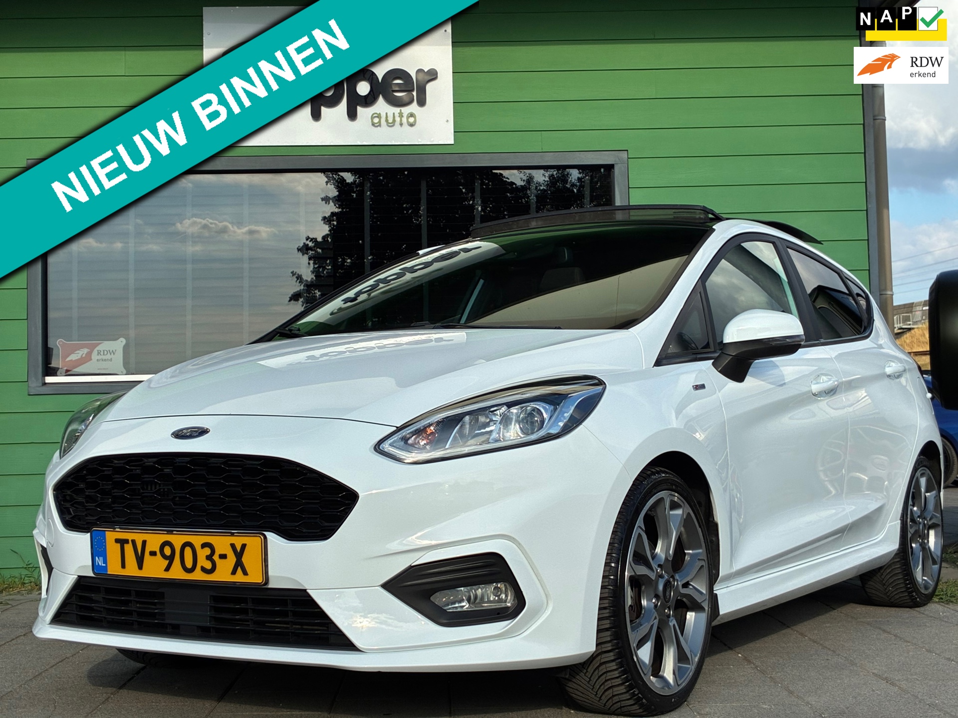 Ford Fiesta 1.0 EcoBoost ST-Line|Panoramadak|Navigatie|CruiseControl|Climatronic|NAP|Nieuwe APK|