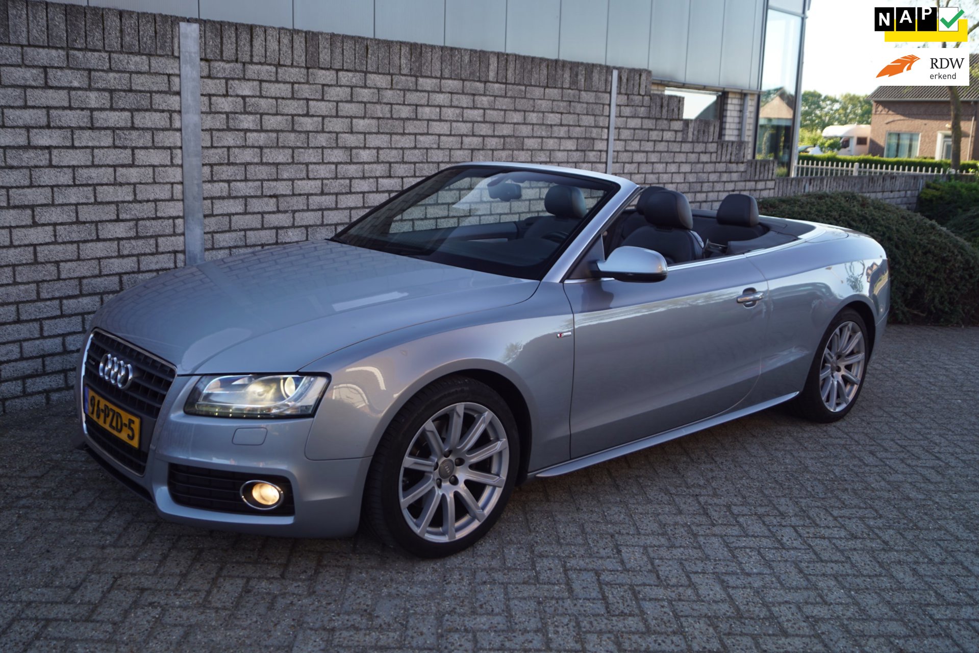 Audi A5 Cabriolet 2.0 TFSI quattro Pro Line S Line Autom Leder Sportst Stoelverw Navi Xenon Clima Cruise PDC LMV Enz NL Auto.