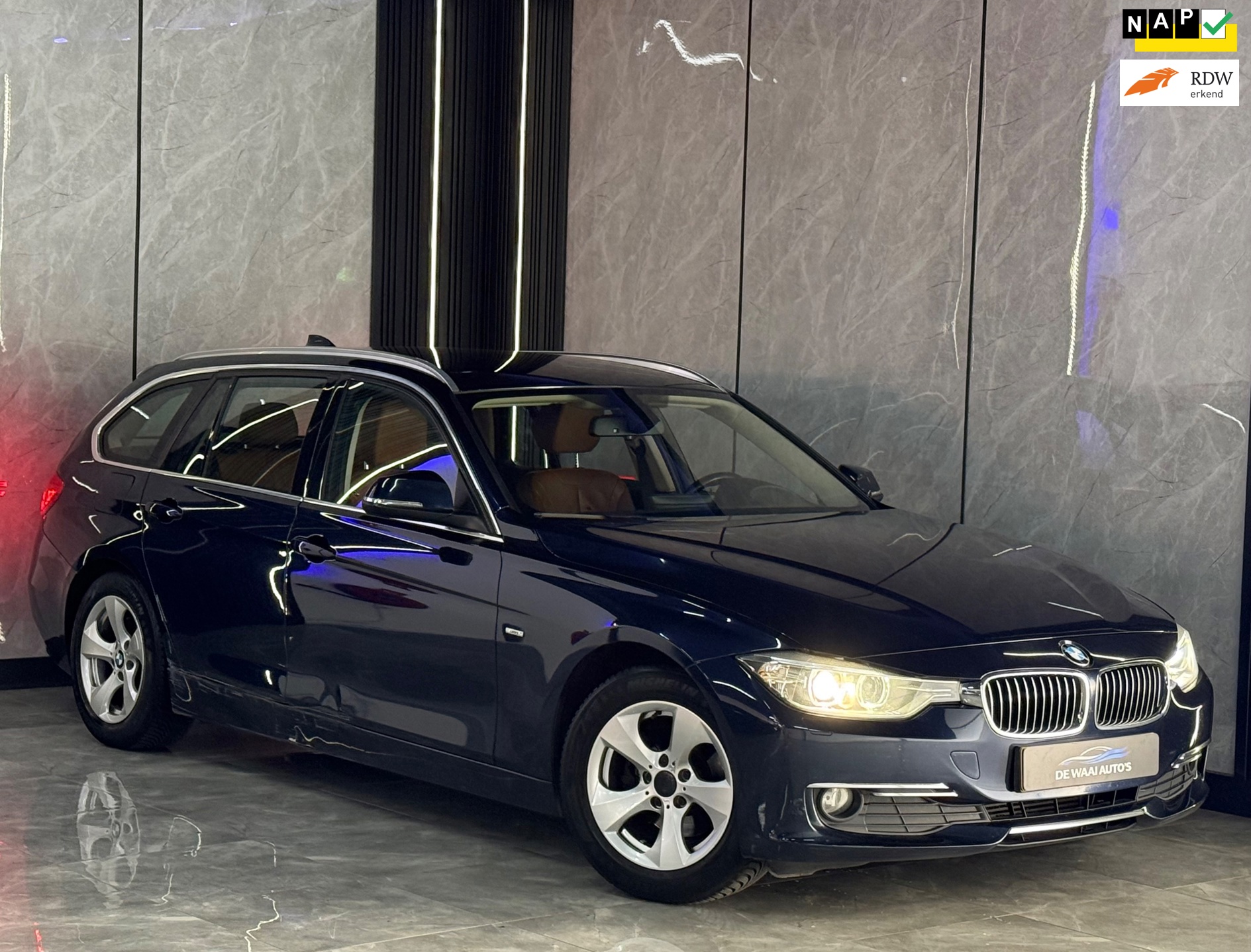 BMW 3-serie Touring 320d EfficientDynamics Edition High Executive |2e Eignr|Automaat|Stoelverw|Leer|Navi|Cruise|Clima|Boekjes