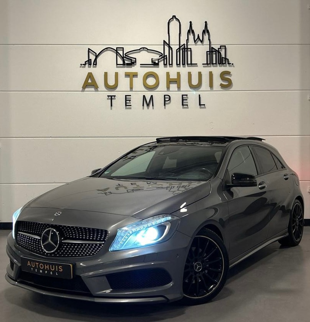 Mercedes-Benz A-klasse 200 Ambition AMG Pano Airco Cruise Climate H/K Stoelverw Carbon Camera 19inch Vol