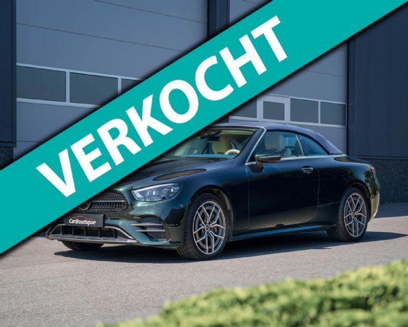 Mercedes-Benz E-klasse Cabrio 300AMG Line I Premium Plus I Nw Model I Burmester I Luchtvering I Airscarf I Carplay I Adaptive I360