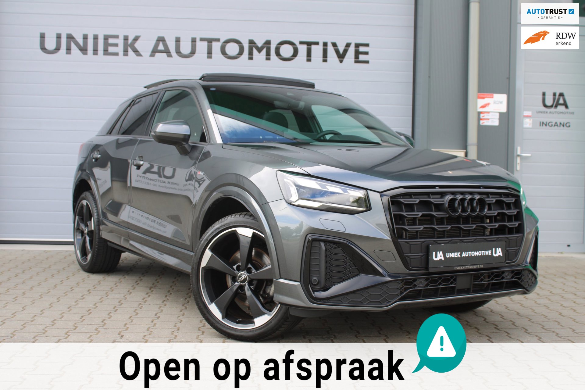 Audi Q2 35 TFSI S EDITION | S-TRONIC | S-LINE | PANO | LED- MATRIX | 19" AUDI ROTOR | VIRTUAL | ROOD RUIT MOTIEF LEDER | DODEHOEK