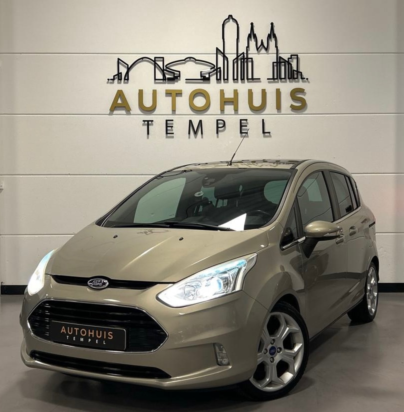 Ford B-Max 1.0 EcoBoost Titanium Nap Airco Led Stoelverw Parkeersensoren Leder/Stof Trekhaak Cruise Startknop