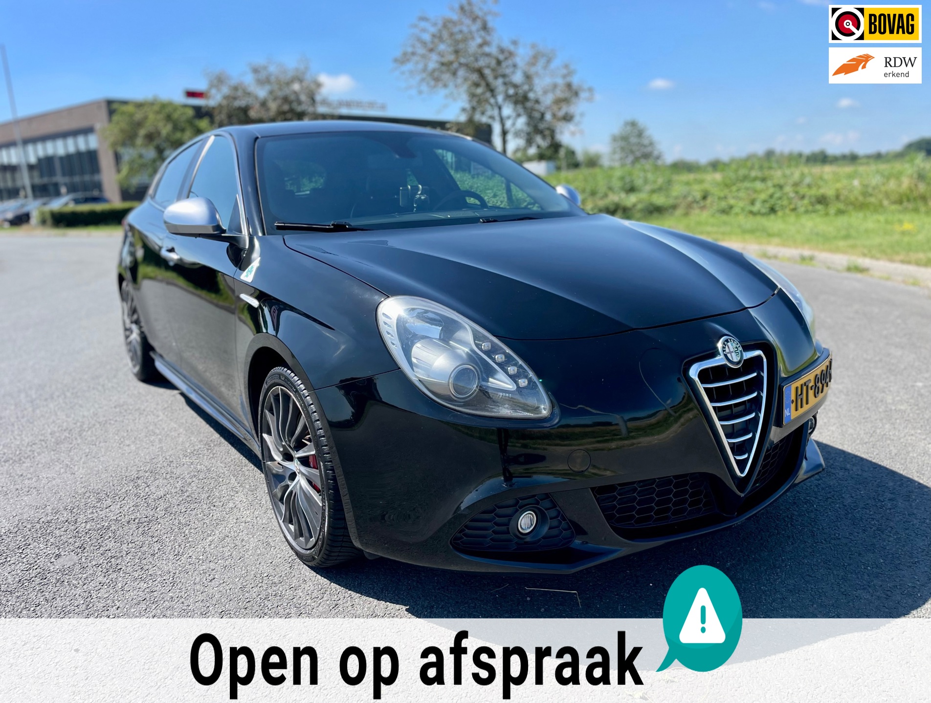 Alfa Romeo Giulietta 1.7 TBi Quadrifoglio Verde, 235pk, Trekhaak, Navi, Cruise/Climate, Stoelverw, Bluetooth, Goed onderhouden!