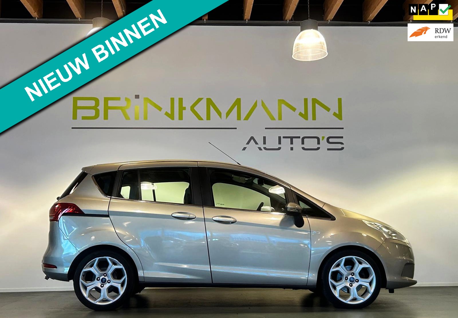 Ford B-Max 1.0 Titanium - 17"- X-Pack - Tr. Haak - APK 08-2027.