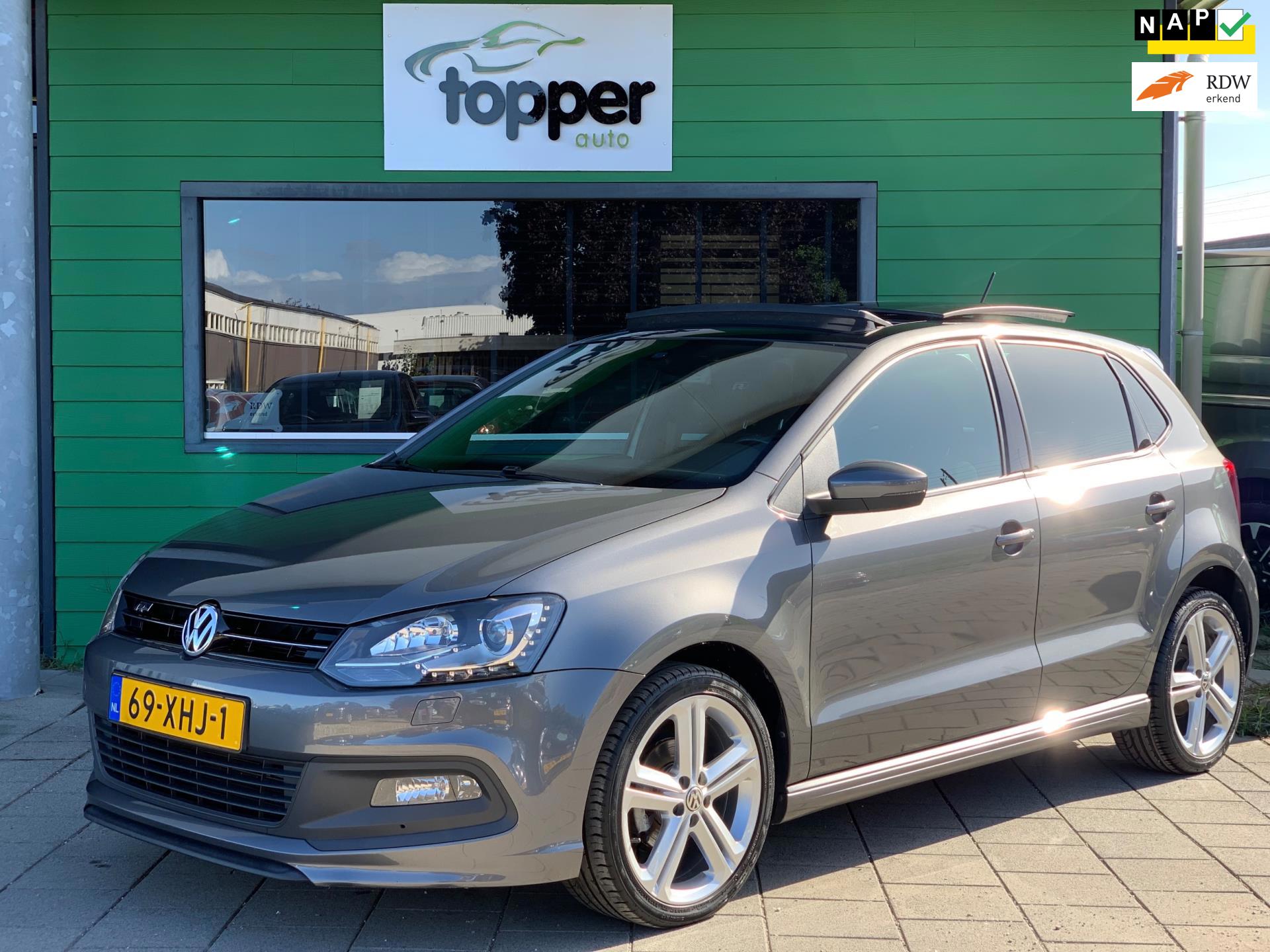 Volkswagen Polo 1.2 TSI Highline|3x R-Line|1e Eigenaar|DSG|Panoramadak|Navigatie|Climatronic|CruiseControl|