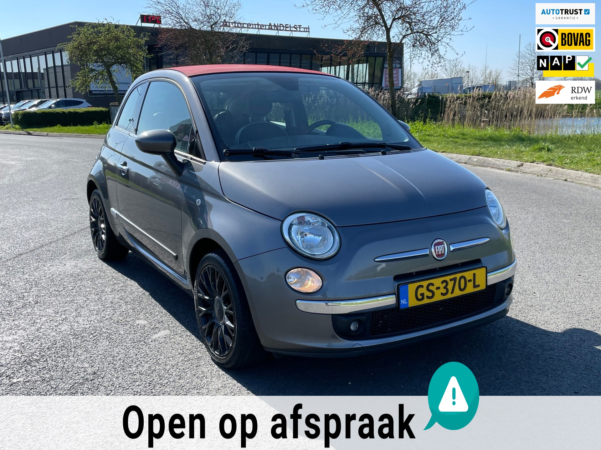 Fiat 500 C 0.9 TwinAir Turbo Lounge, Cabrio, Climate, Elektr ramen, Pdc, Radio CD, Lmv, Geen import, Nap, Mooie kmstand!