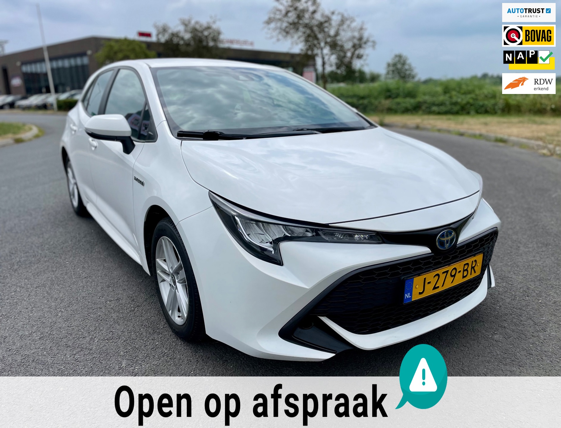 Toyota Corolla 1.8 Hybrid Business, Aut, Trekhaak, Acc, Cam, Carplay, Geen import, Nap, Volledig oh!