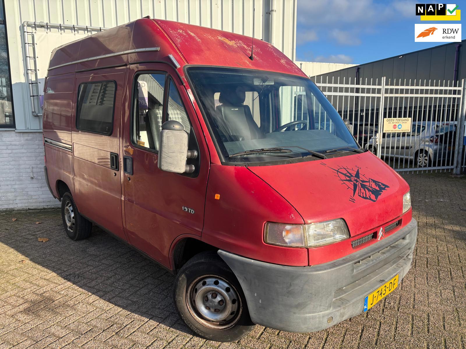 Citroën JUMPER 27CS 1.9TD CAMPER OP KENTEKEN